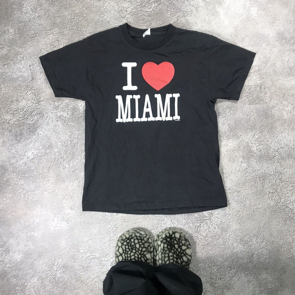 Vintage Vintage Y2K Graphic Tee I Love Miami Slogan Streetwear M Size US M / EU 48-50 / 2 - 2 Thumbnail