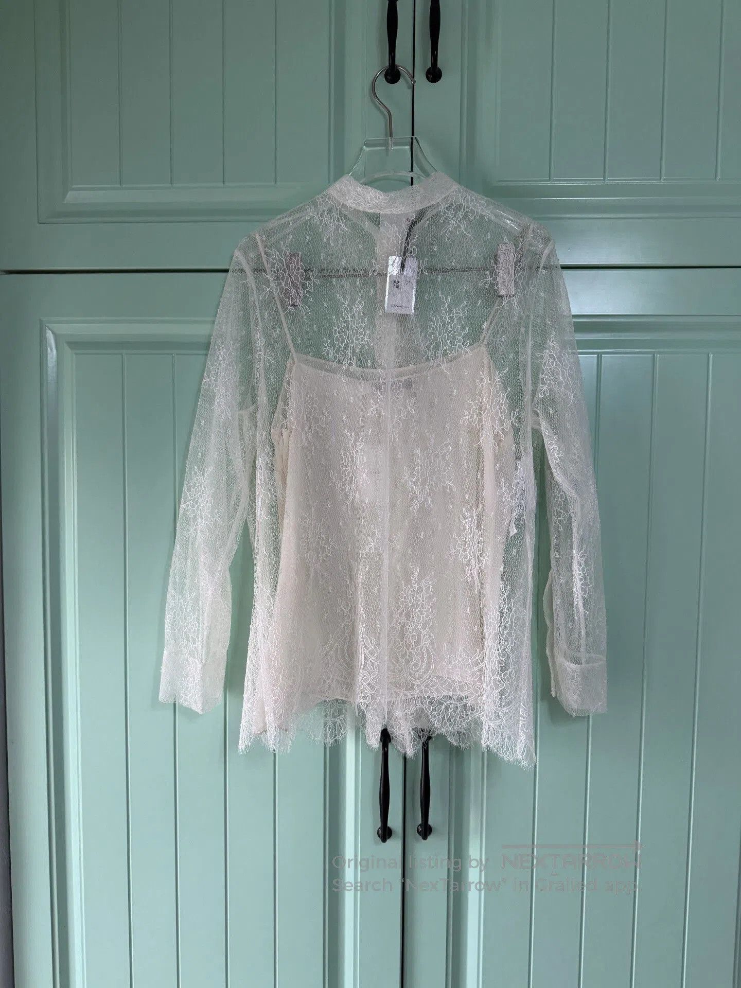 Dior Dior White Lace Shirt. Size S / US 4 / IT 40 - 1 Thumbnail