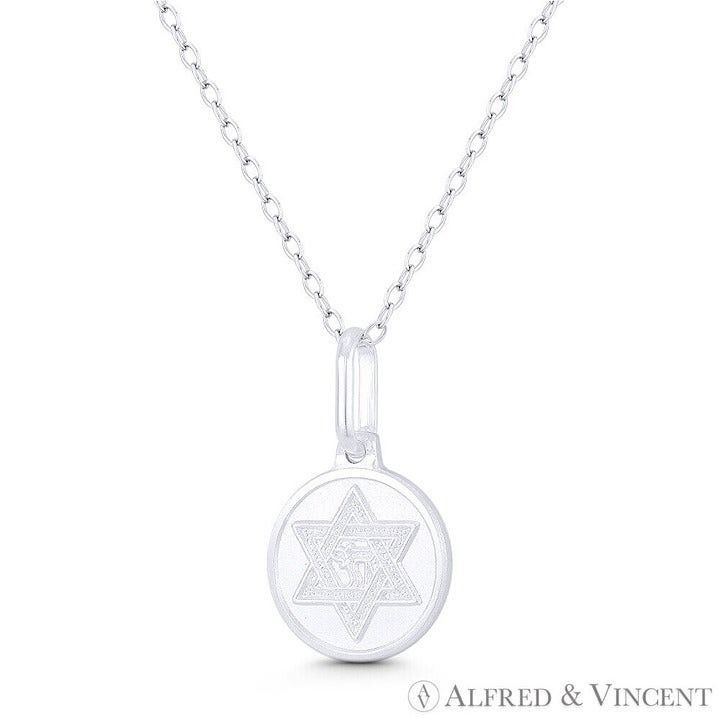 Other Star of David & Chai "Life" Charm Medallion Pendant Size ONE SIZE - 1 Preview