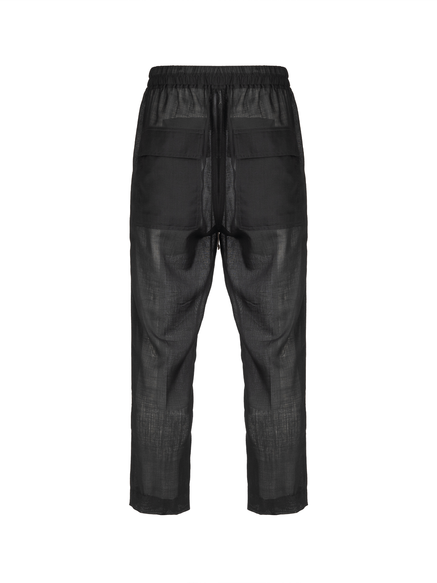 Rick Owens Rick Owens "PHLEGETHON" black sheer pants Size US 32 / EU 48 - 2 Thumbnail