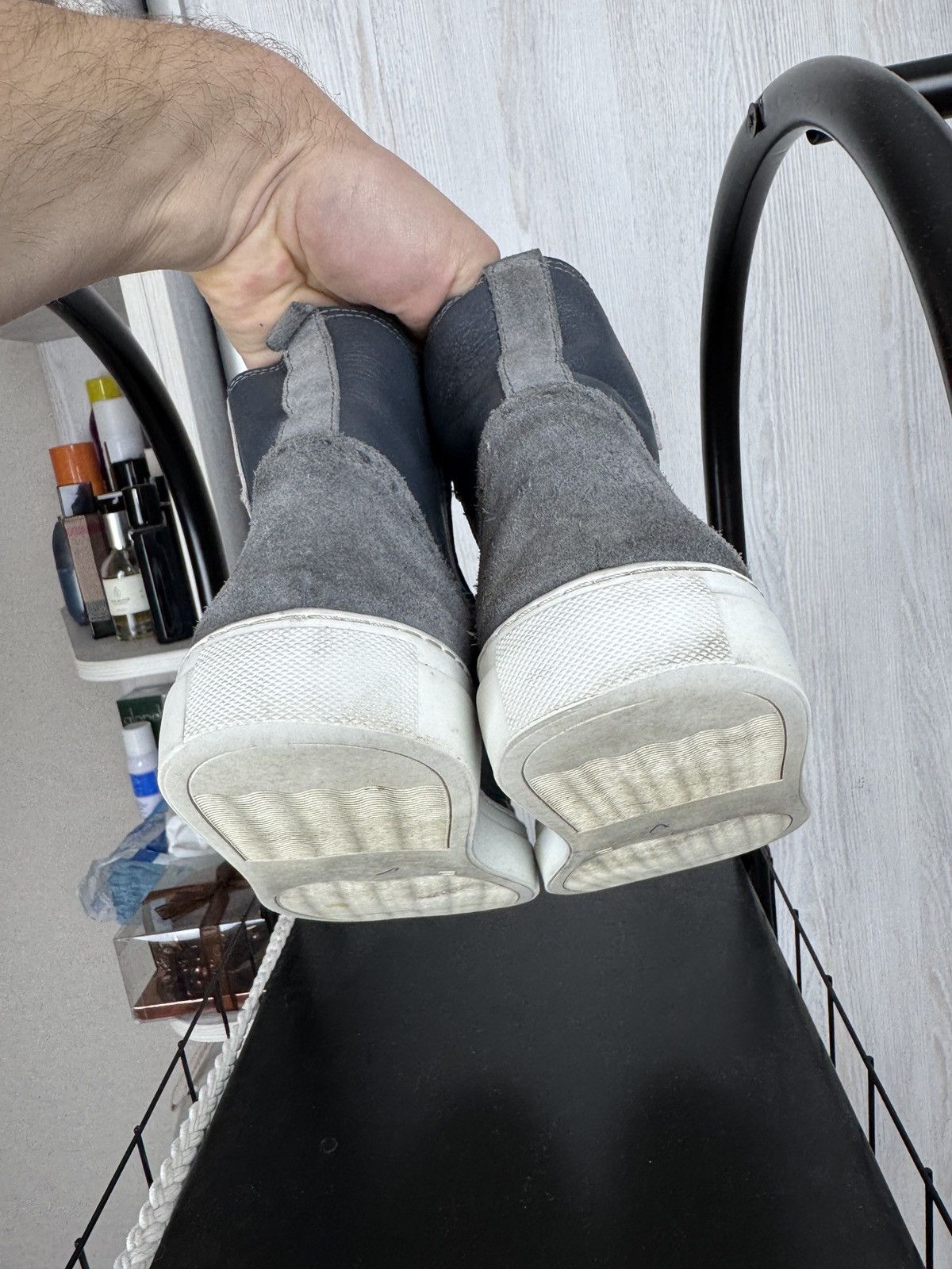Other RUBIROSA Ariza Grey Hi-Top sneakers Trainers In Leather Size US 13 / EU 46 - 11 Thumbnail