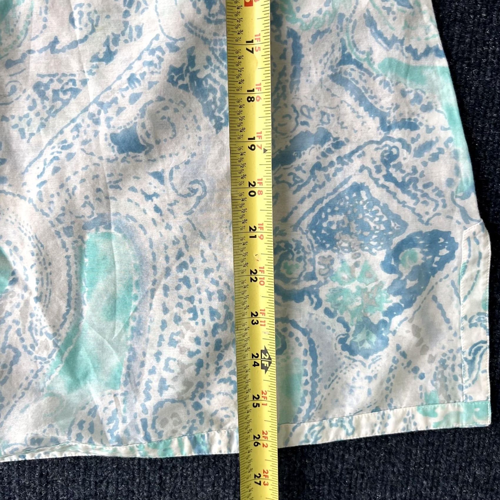 Pendleton VINTAGE Pendleton Shirt Womens Medium Blue Paisley 3/4 Sleeve Tunic Blouse Shirt Women M Blue Paisley Tunic V-Neck 3/4 Sleeve Lightweight Cotton Silk Size M / US 6-8 / IT 42-44 - 6 Thumbnail