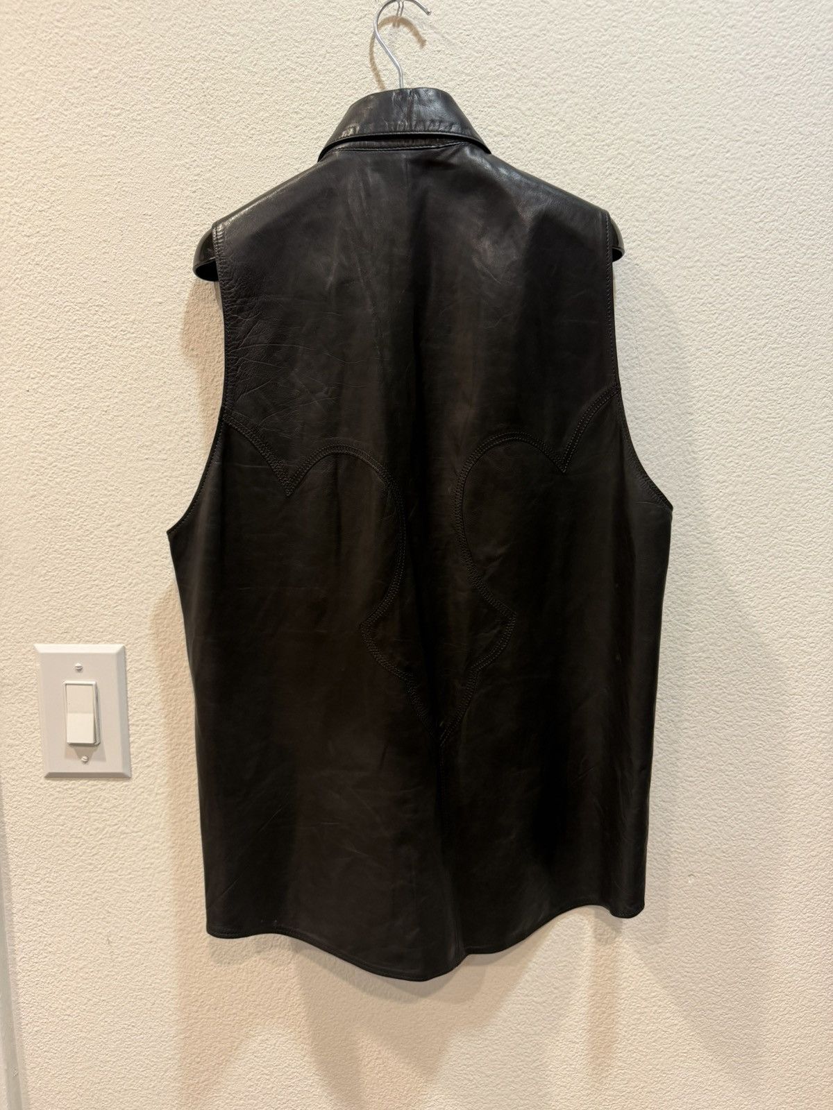 Chrome Hearts Ch Fleur Leather Vest S Size US M / EU 48-50 / 2 - 5 Thumbnail