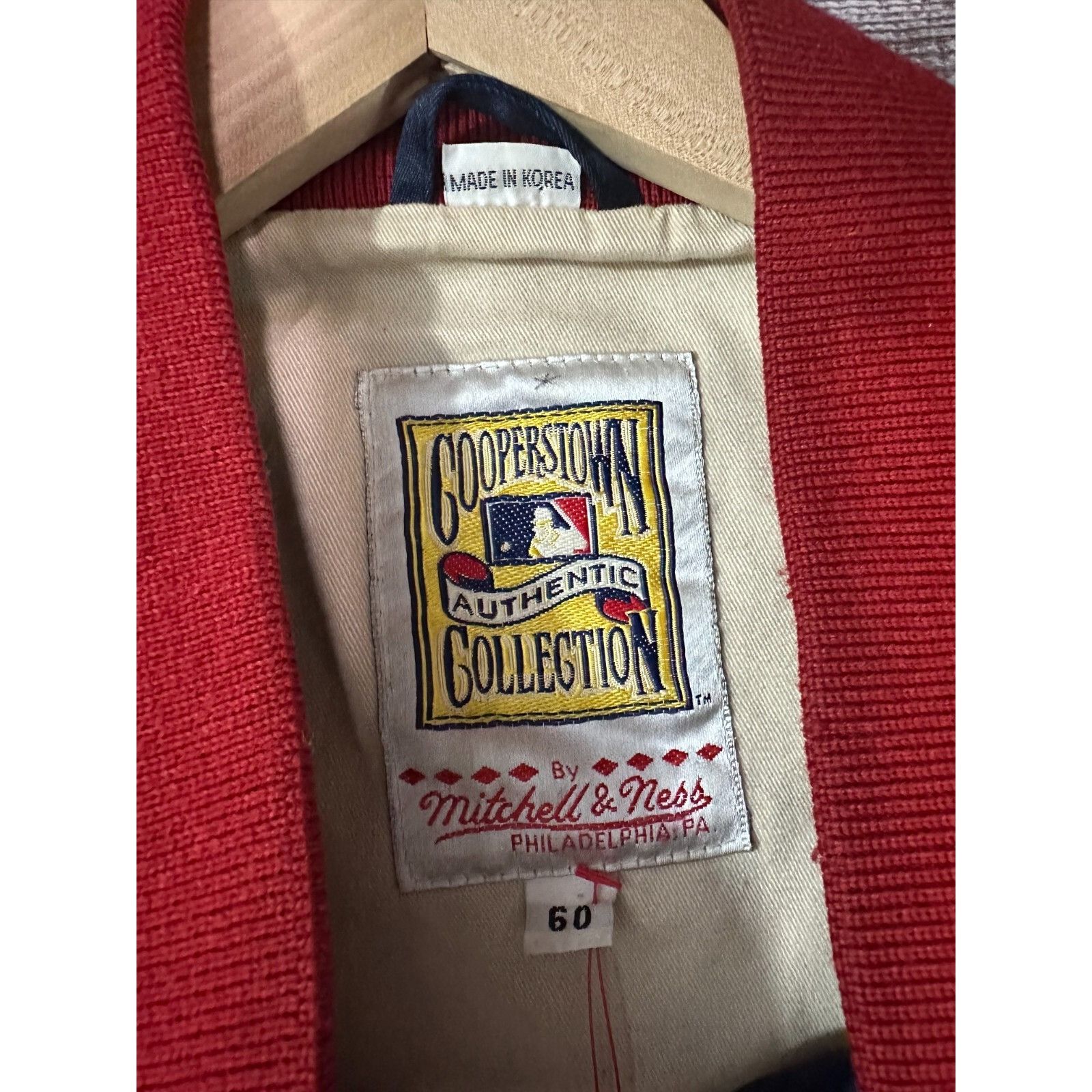 Mitchell & Ness Mitchell & Ness California Angels MLB Satin Bomber Jacket si Size US XXL / EU 58 / 5 - 2 Thumbnail
