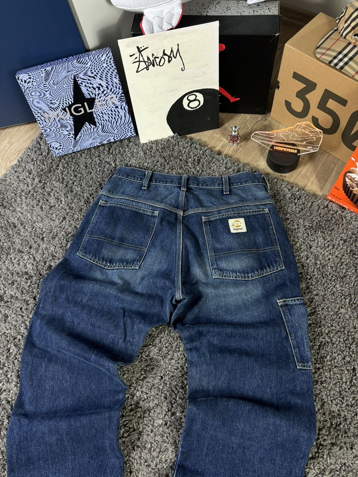 Big Star × Japanese Brand × Vintage Baggy Denim Big Star USA Pants Double Knee 90s Size US 34 / EU 50 - 2 Thumbnail