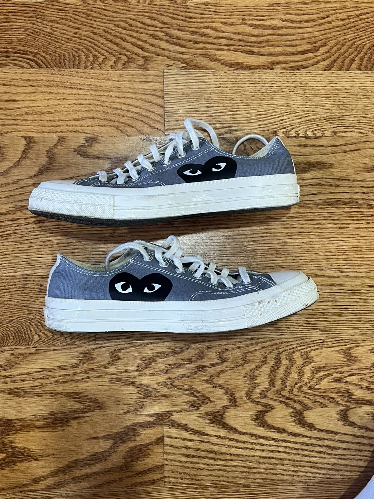 Comme des Garcons PLAY × Converse Converse X Comme Des Garçons Play Chuck 70 Grey Size US 9.5 / EU 42-43 - 3 Thumbnail