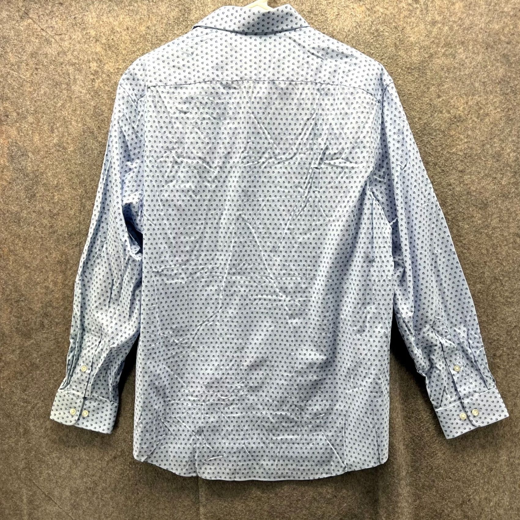 Tommy Hilfiger Tommy Hilfiger Shirt Mens Large Blue Button Down Slim Fit Stretch Floral AOP Size US L / EU 52-54 / 3 - 2 Thumbnail