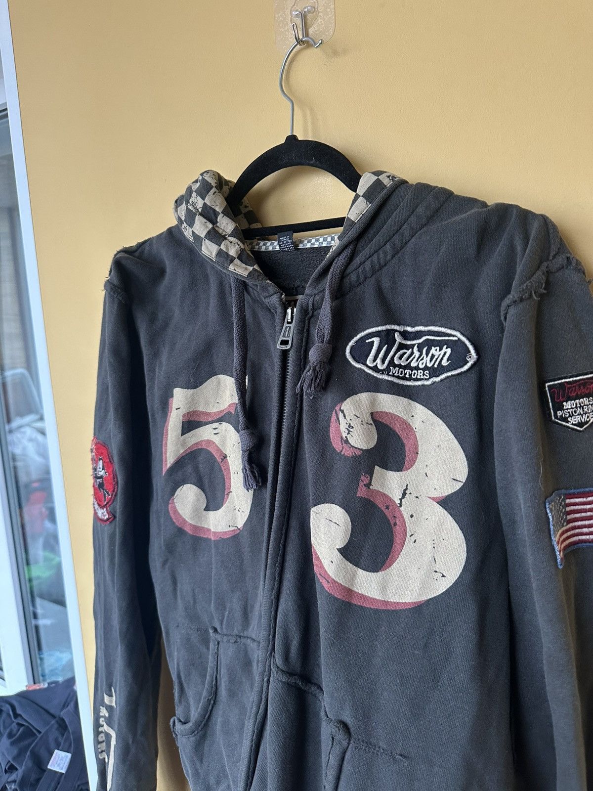 Vintage Vintage Carbon Hoodie By Warson Motors Size US XL / EU 56 / 4 - 7 Thumbnail