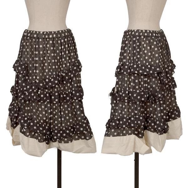 Comme des Garcons COMME des GARCONS Black Polka Dot Skirt Size US 34 / EU 50 - 1 Thumbnail