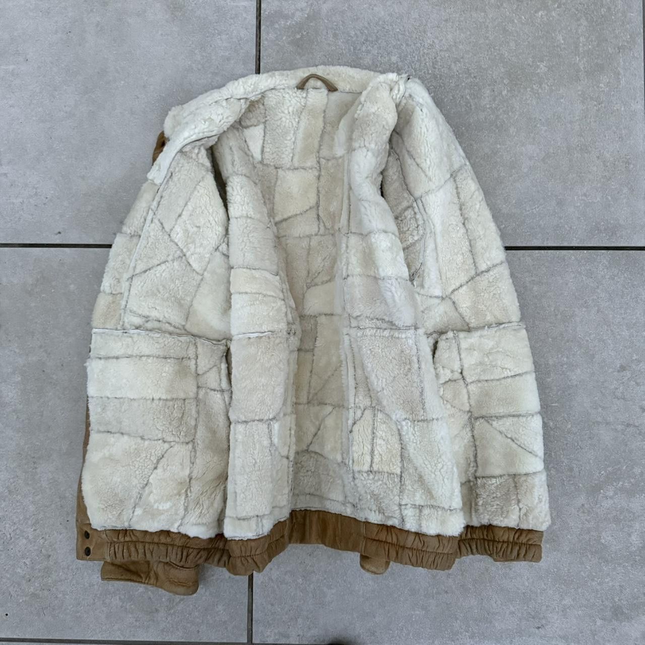 Vintage Vintage Real Leather Jacket Retro 90s Brown Sherpa Size US L / EU 52-54 / 3 - 6 Thumbnail