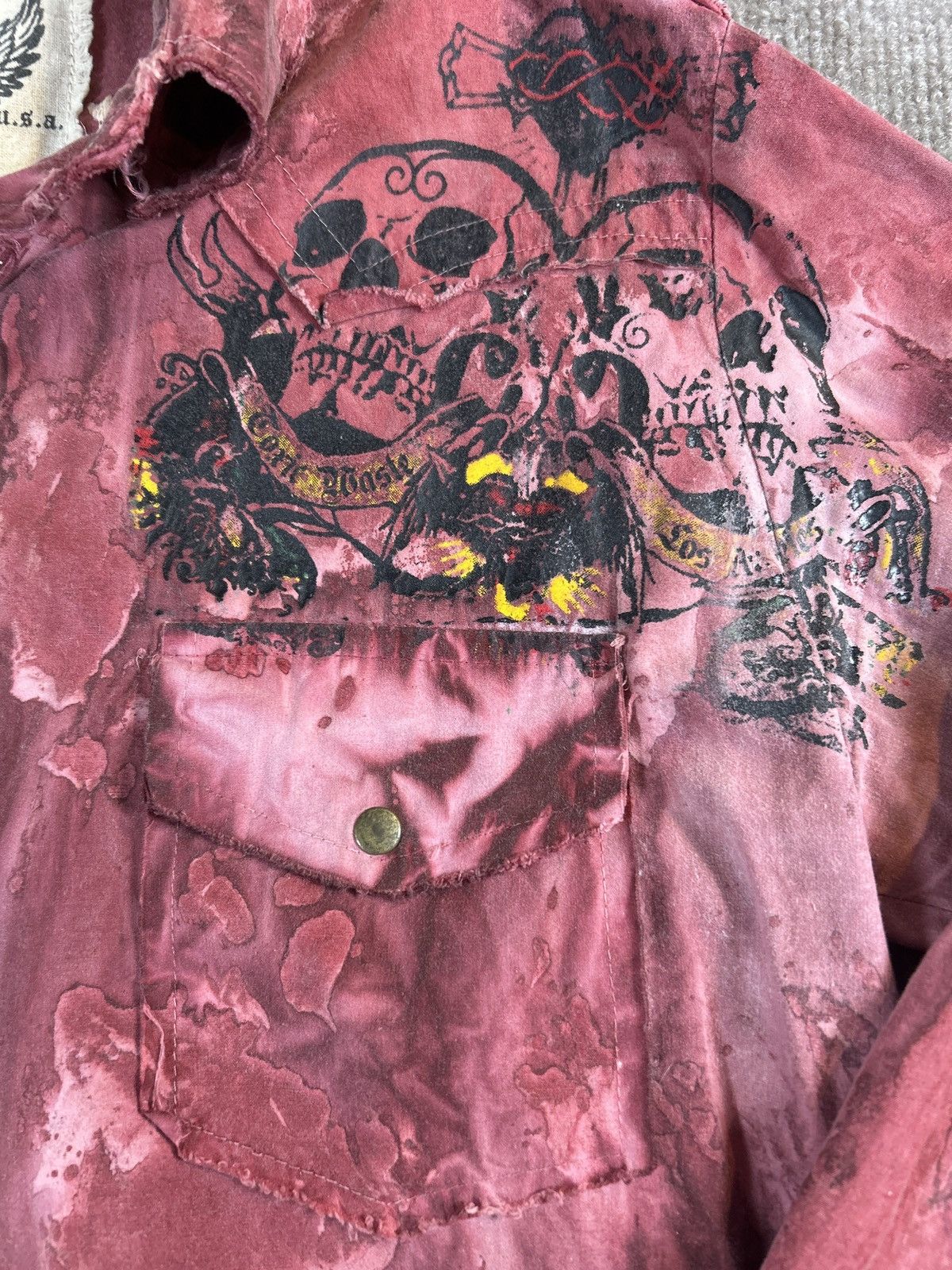Other Toxic Waste Distressed Graphic Western Shirt Made in USA0203 Size US M / EU 48-50 / 2 - 3 Thumbnail