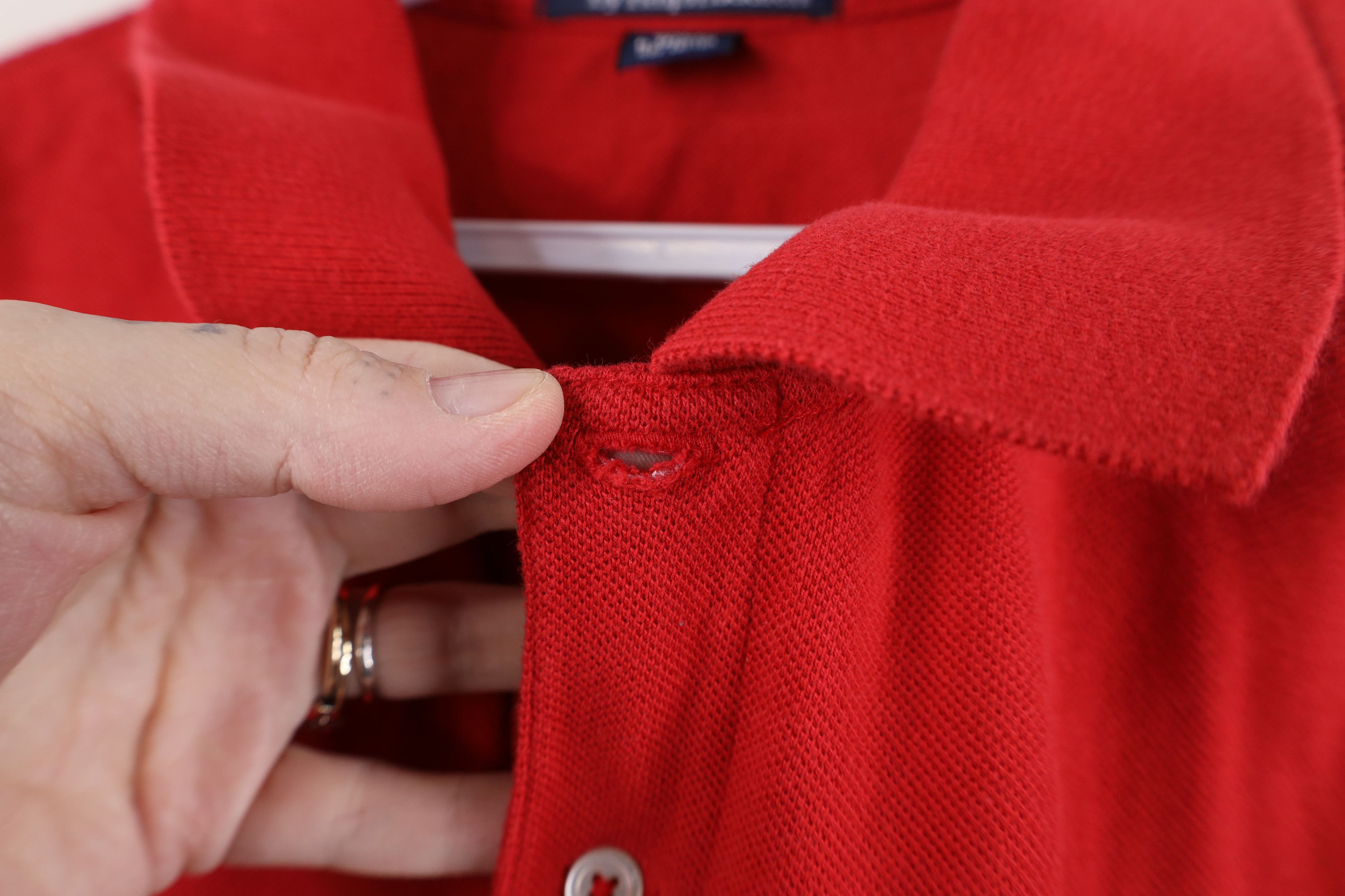 Ralph Lauren Vintage 90s Ralph Lauren Bear Collared Polo Shirt Red Cotton Size US XL / EU 56 / 4 - 7 Thumbnail
