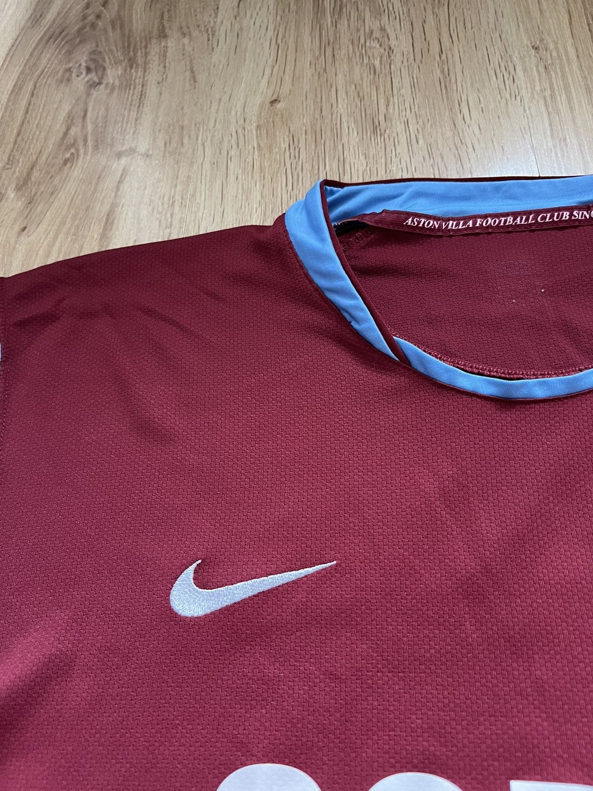 Nike Nike Aston Villa 2007-2008 Long Sleeve Home Soccer Jersey Size US XL / EU 56 / 4 - 6 Thumbnail