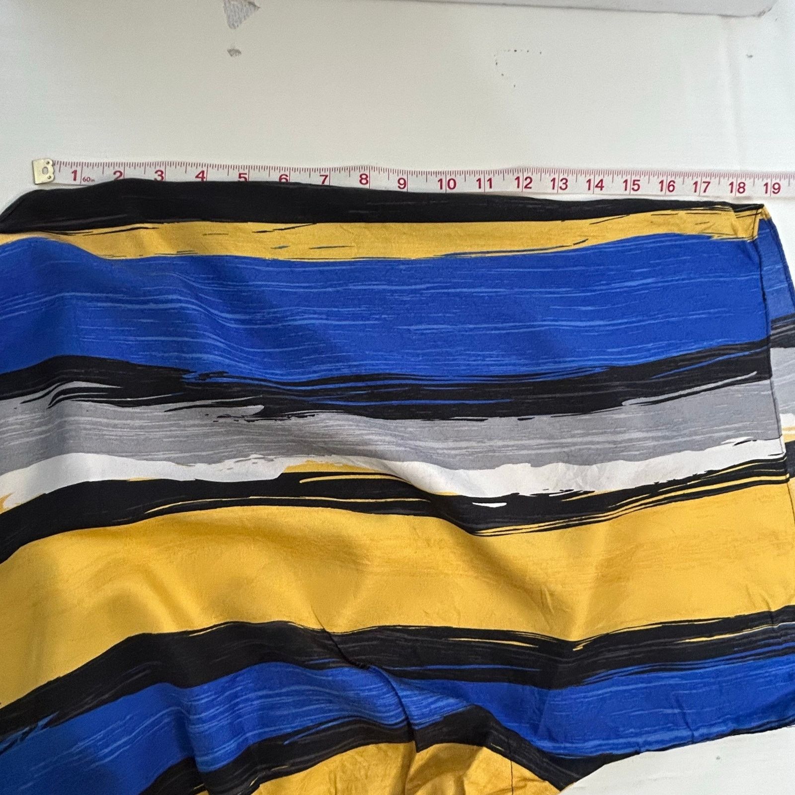 Michael Kors Michael Michael Kors Silk Blouse XL Yellow Blue Black Stripe Size XL / US 12-14 / IT 48-50 - 7 Thumbnail