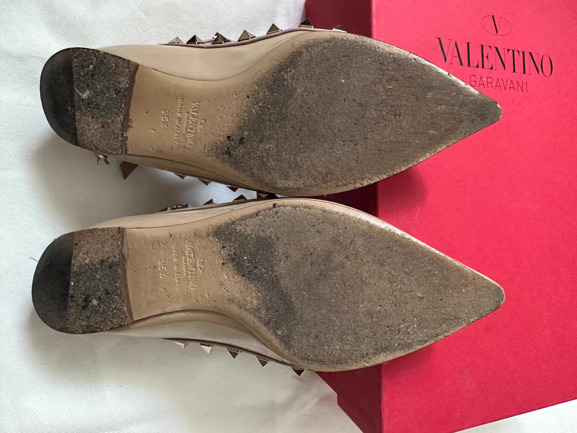 Valentino Valentino Classic Rockstud Flats。Q9 Size US 5.5 / IT 35.5 - 8 Thumbnail