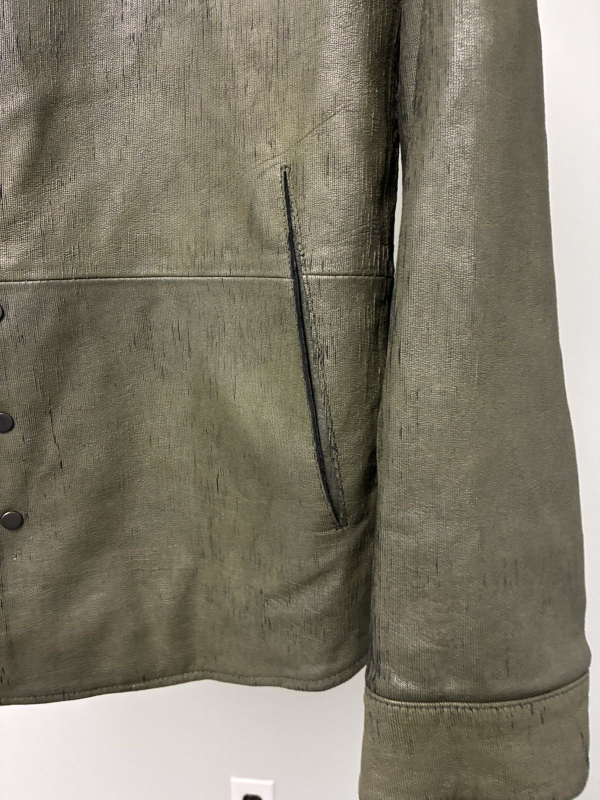 John Varvatos Kelch Leather Shirt Jacket EU 44 USA 34 small Size US S / EU 44-46 / 1 - 14 Thumbnail