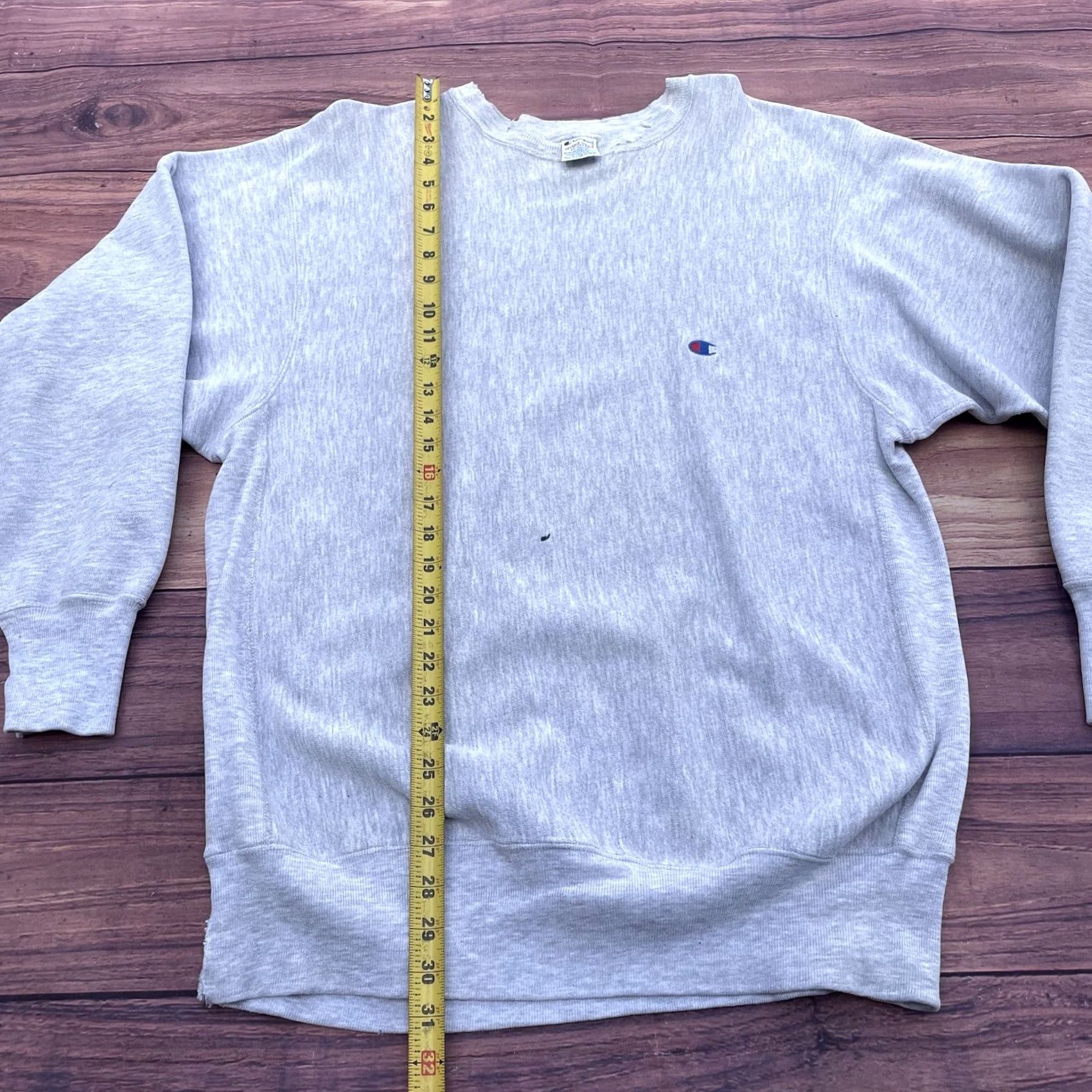 Champion VINTAGE Champion Reverse Weave Sweatshirt 2XL Heather Gray USA Logo 90s College Pullover Mens Size US XXL / EU 58 / 5 - 8 Thumbnail