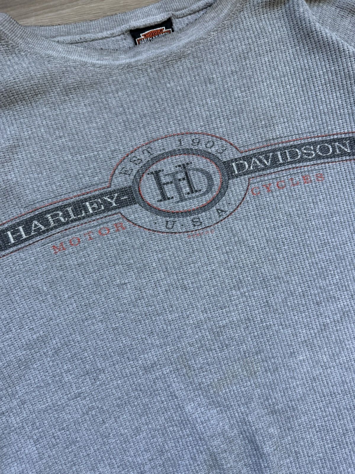 Harley Davidson Vintage Harley Davidson thermal Size US L / EU 52-54 / 3 - 2 Thumbnail
