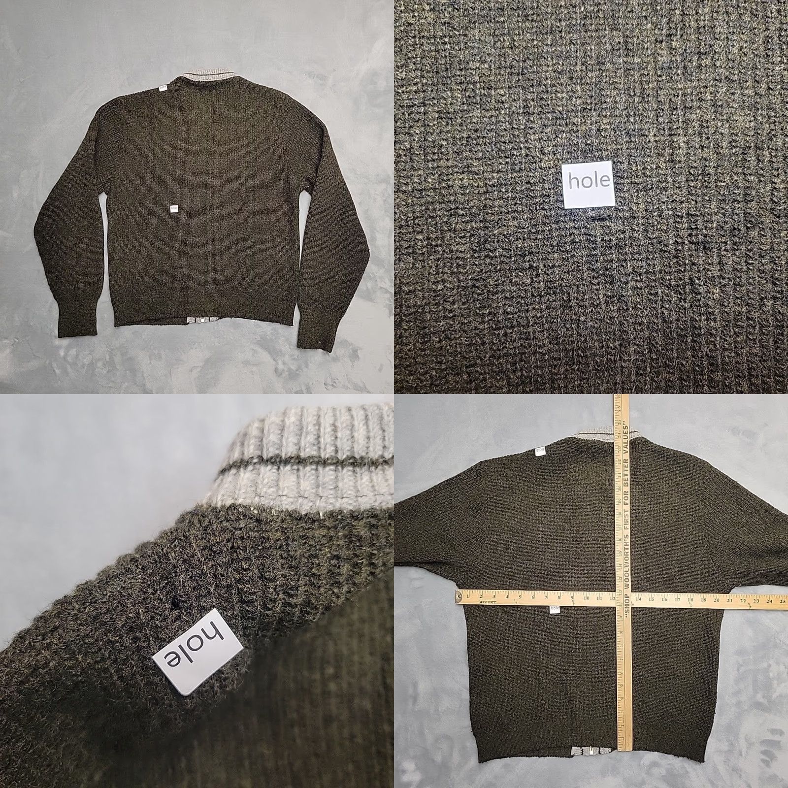 Vintage VINTAGE Revere Sweater Cardigan Mens M Green Wool 70s Full Zip Knit All Seasons Mens Size US M / EU 48-50 / 2 - 8 Thumbnail