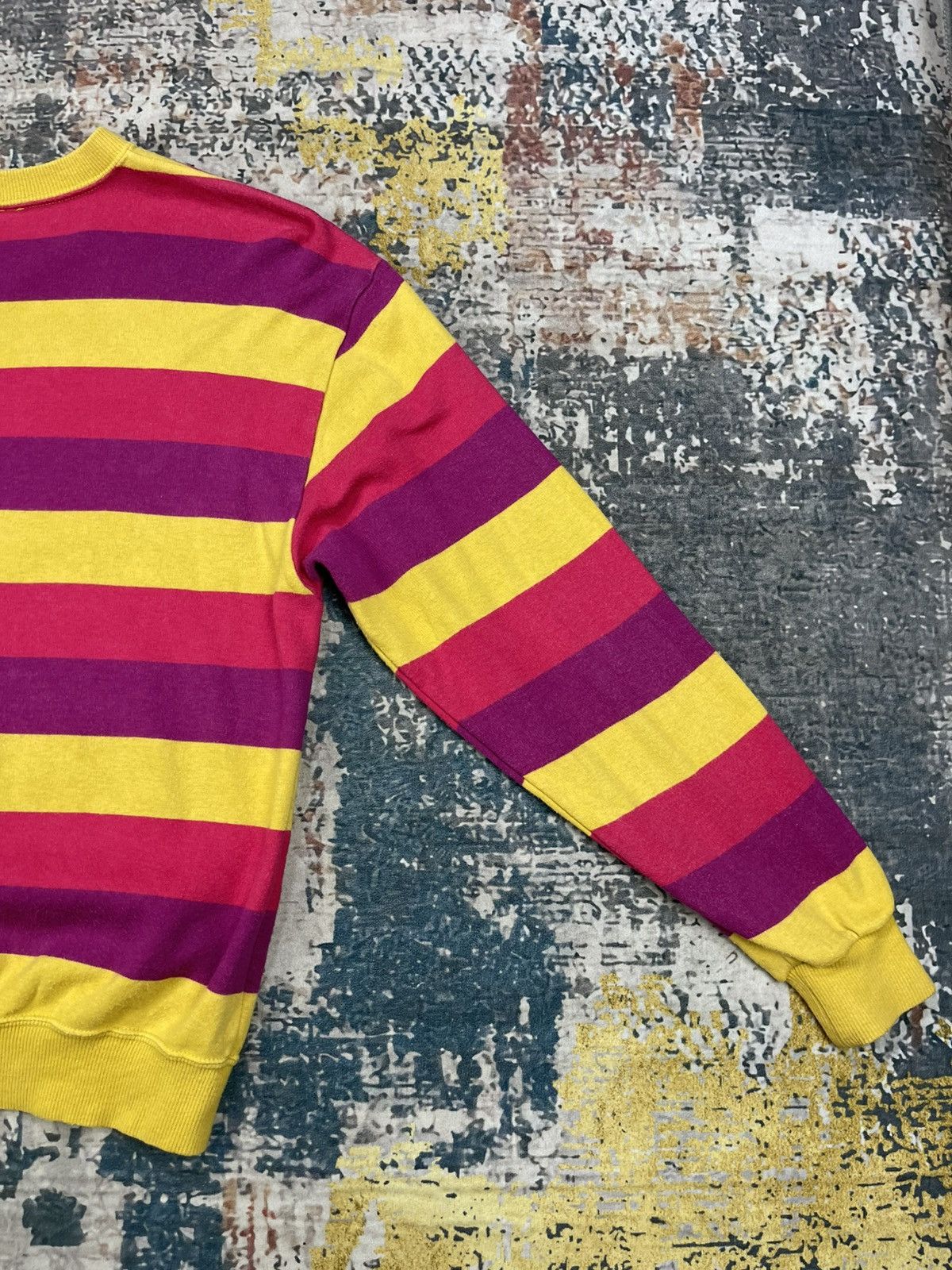 Palmes Vtg Arnold Palmer Thicket Striped Long Sleeve Ringer Size S / US 4 / IT 40 - 3 Thumbnail
