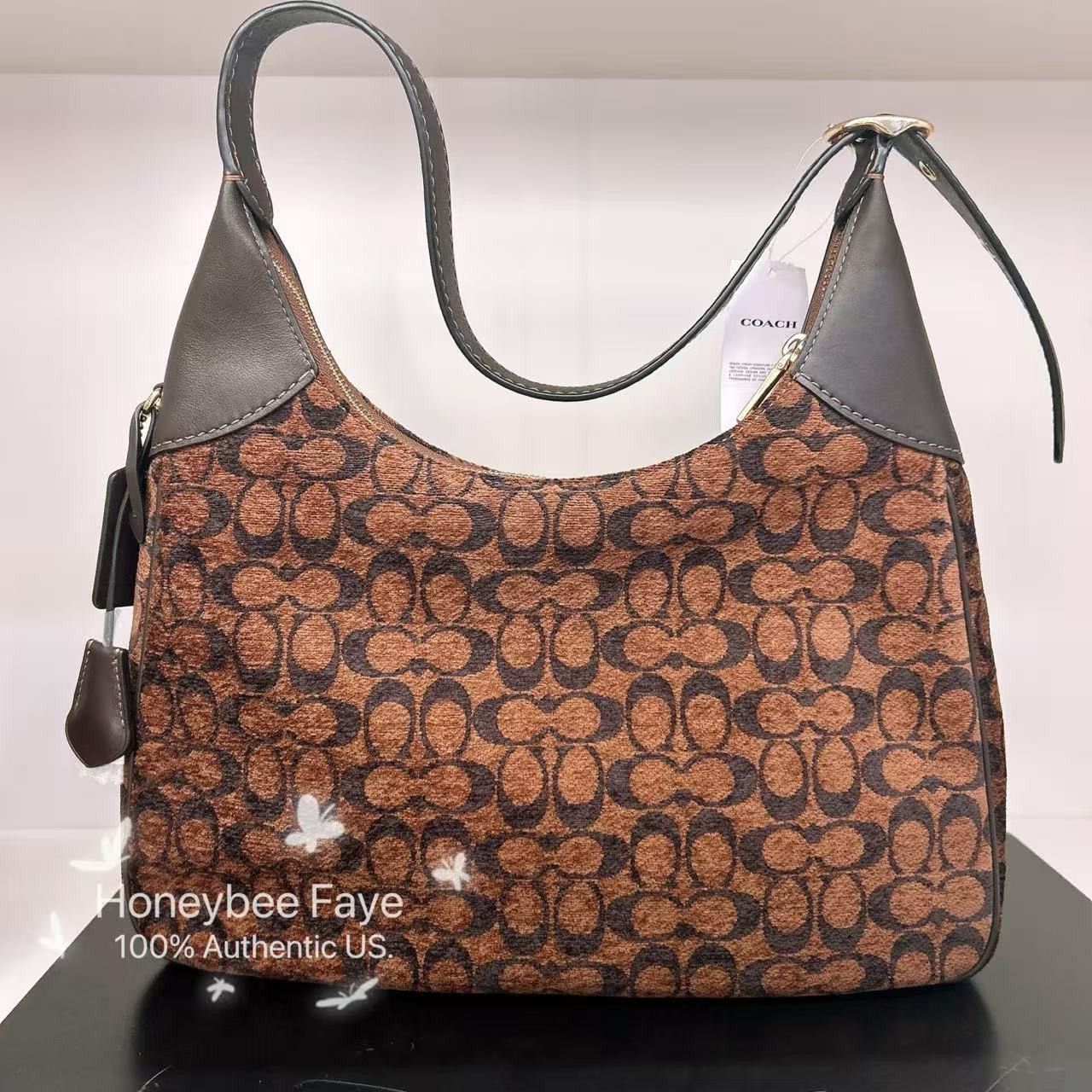 Coach Ella Shoulder Bag In Signature Chenille CCE49 Size ONE SIZE - 4 Thumbnail