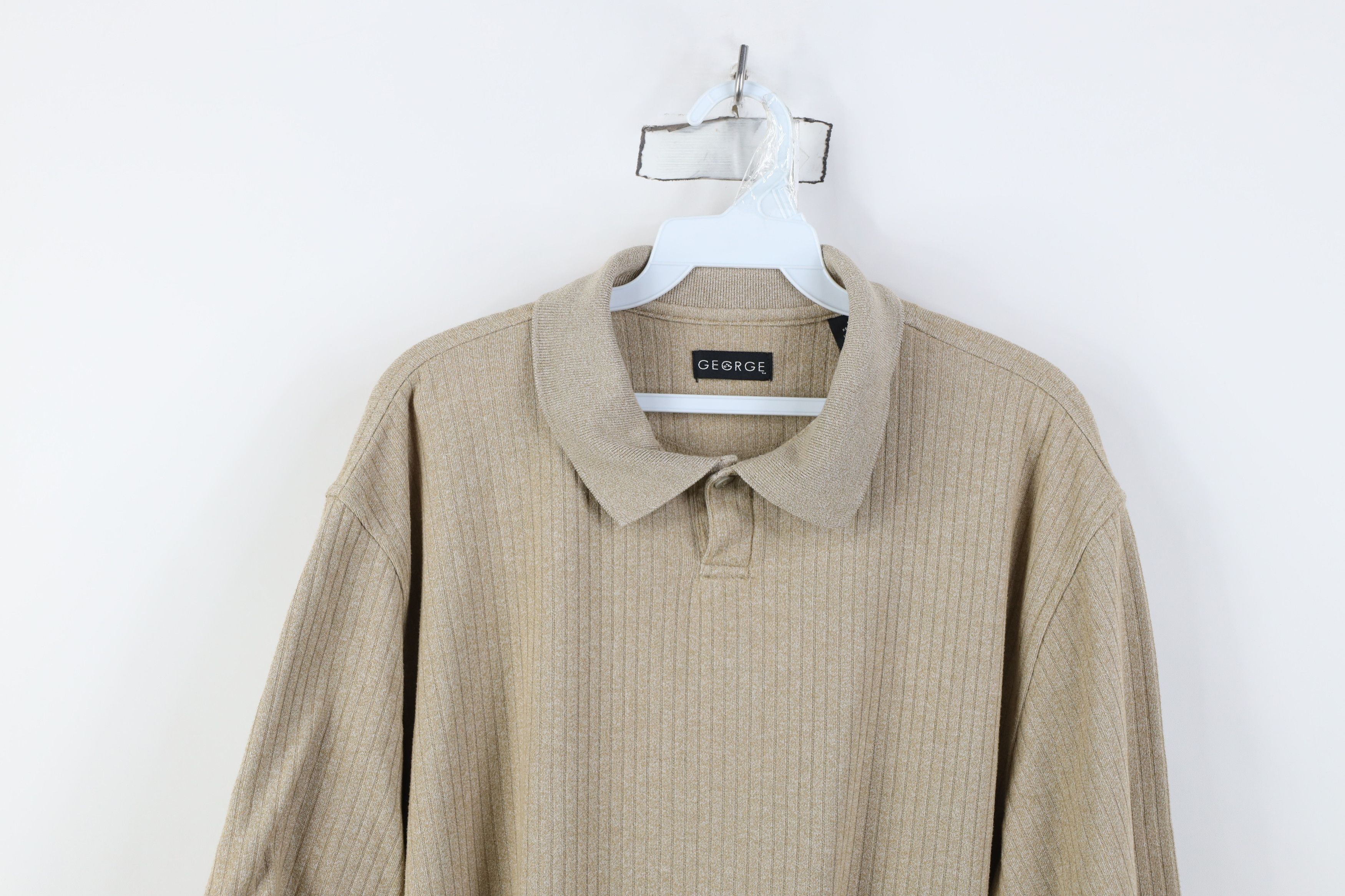 Vintage Vintage 90s Y2K Streetwear Ribbed Collared Golf Polo Shirt Size US L / EU 52-54 / 3 - 2 Thumbnail