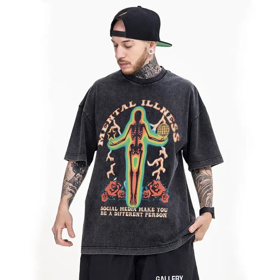 Japanese Brand Streetwear Gothic Retro Skeleton Punk T Shirt Size US XL / EU 56 / 4 - 3 Thumbnail