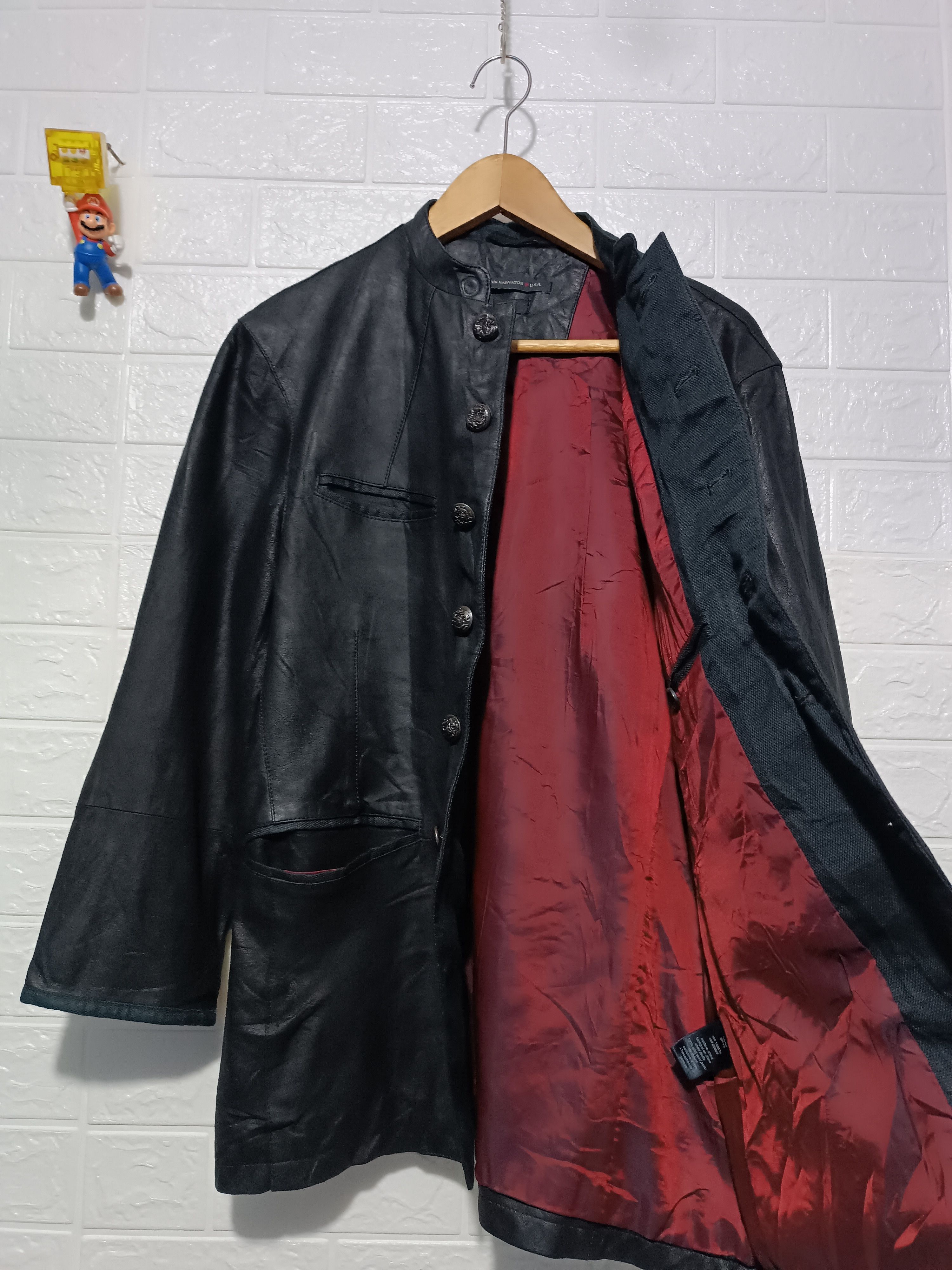 John Varvatos John Varvatos Flocked Varick Leather Jacket Size US M / EU 48-50 / 2 - 4 Thumbnail