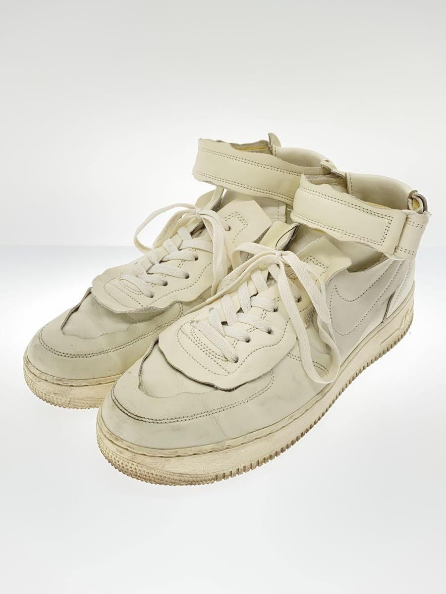 image of Comme Des Garcons x Nike Cdg Air Force One Mid Shoes in Blue, Men's (Size 12)