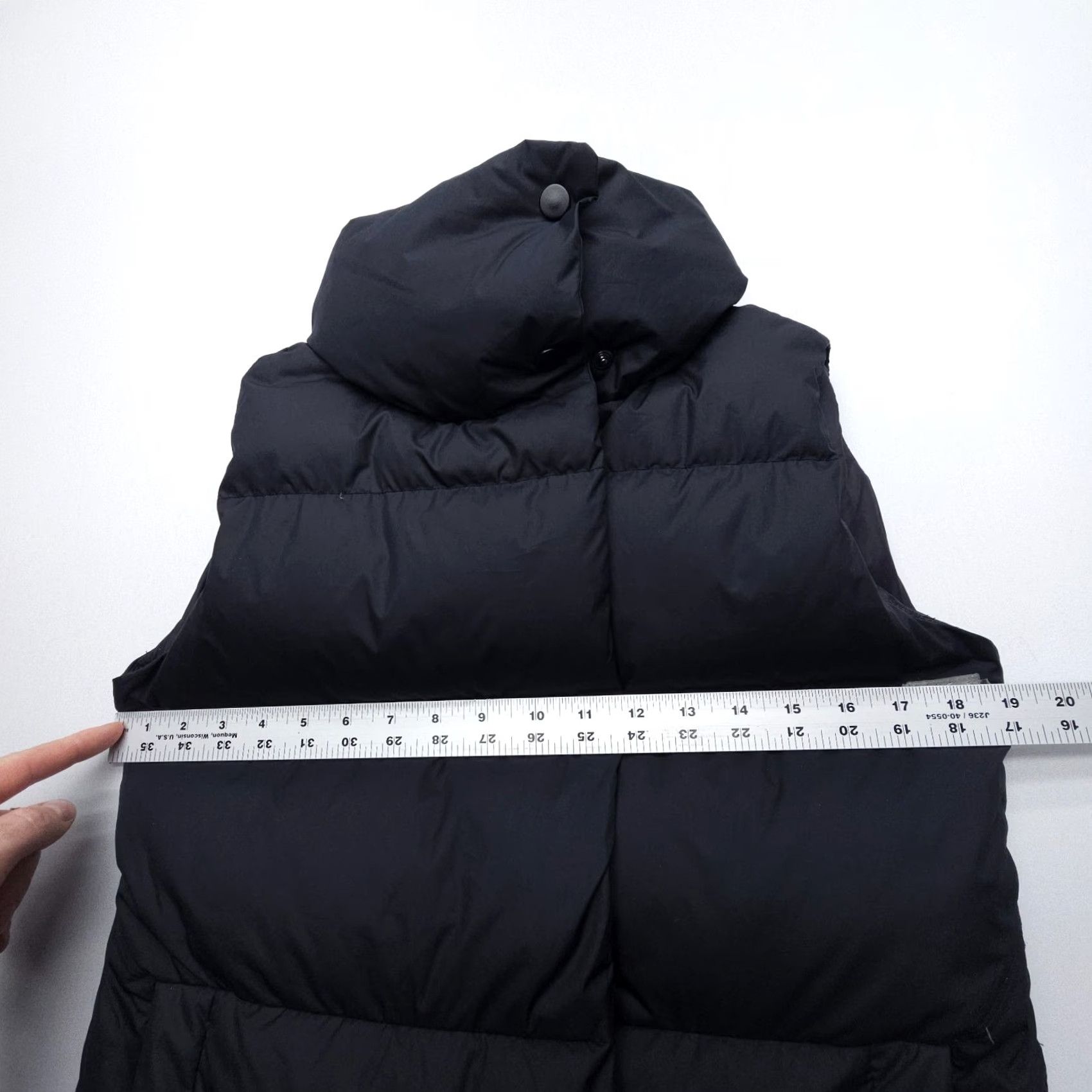 Athleta Athleta Vest Womens Large Black Quilted Down Puffer Mid-Length Jacket/Coat Sleeveless Insulated Regular Fit Casual Size L / US 10 / IT 46 - 7 Thumbnail