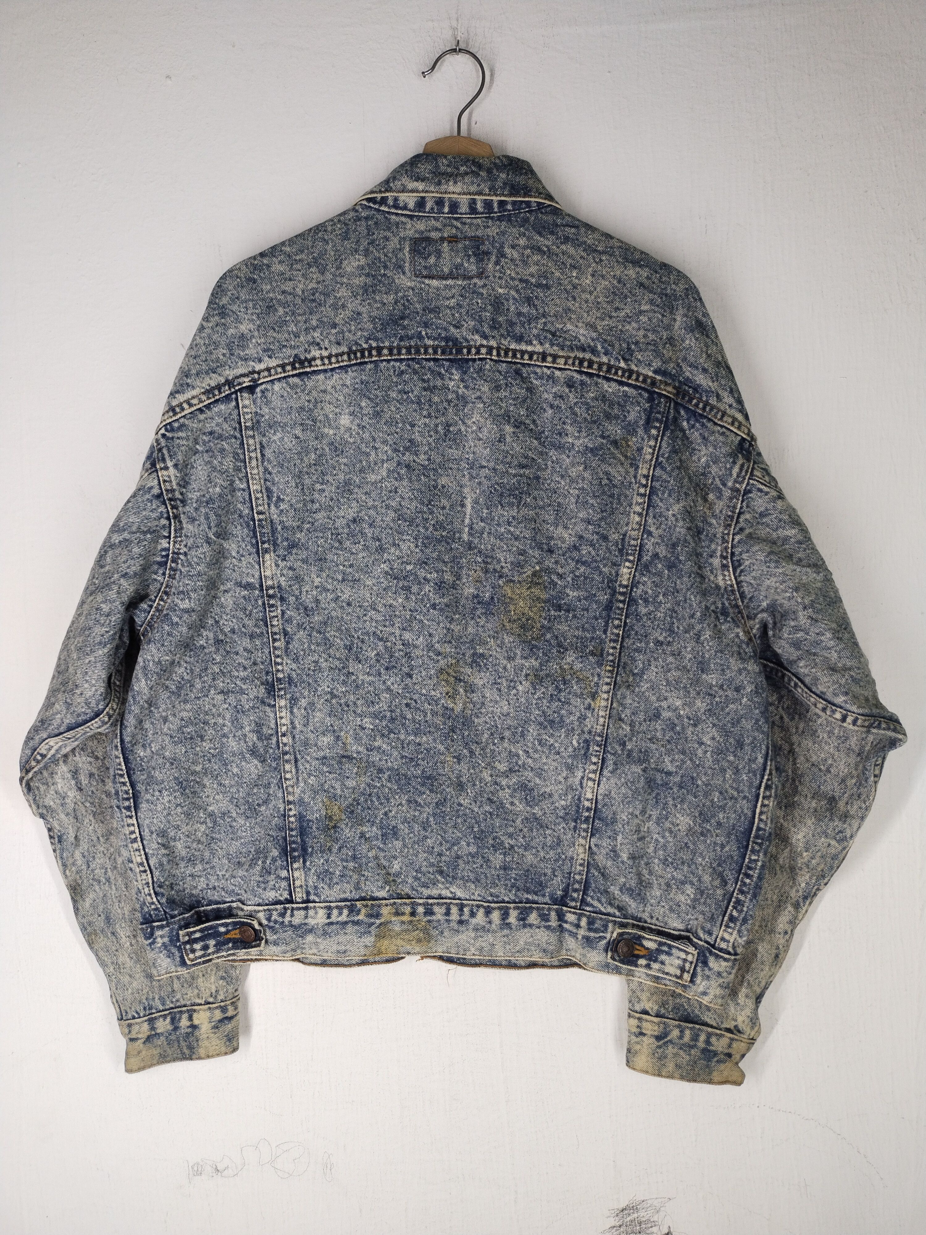 Levi's Vintage Levi's Acid Washed Made in USA Denim Jacket Size US L / EU 52-54 / 3 - 10 Thumbnail