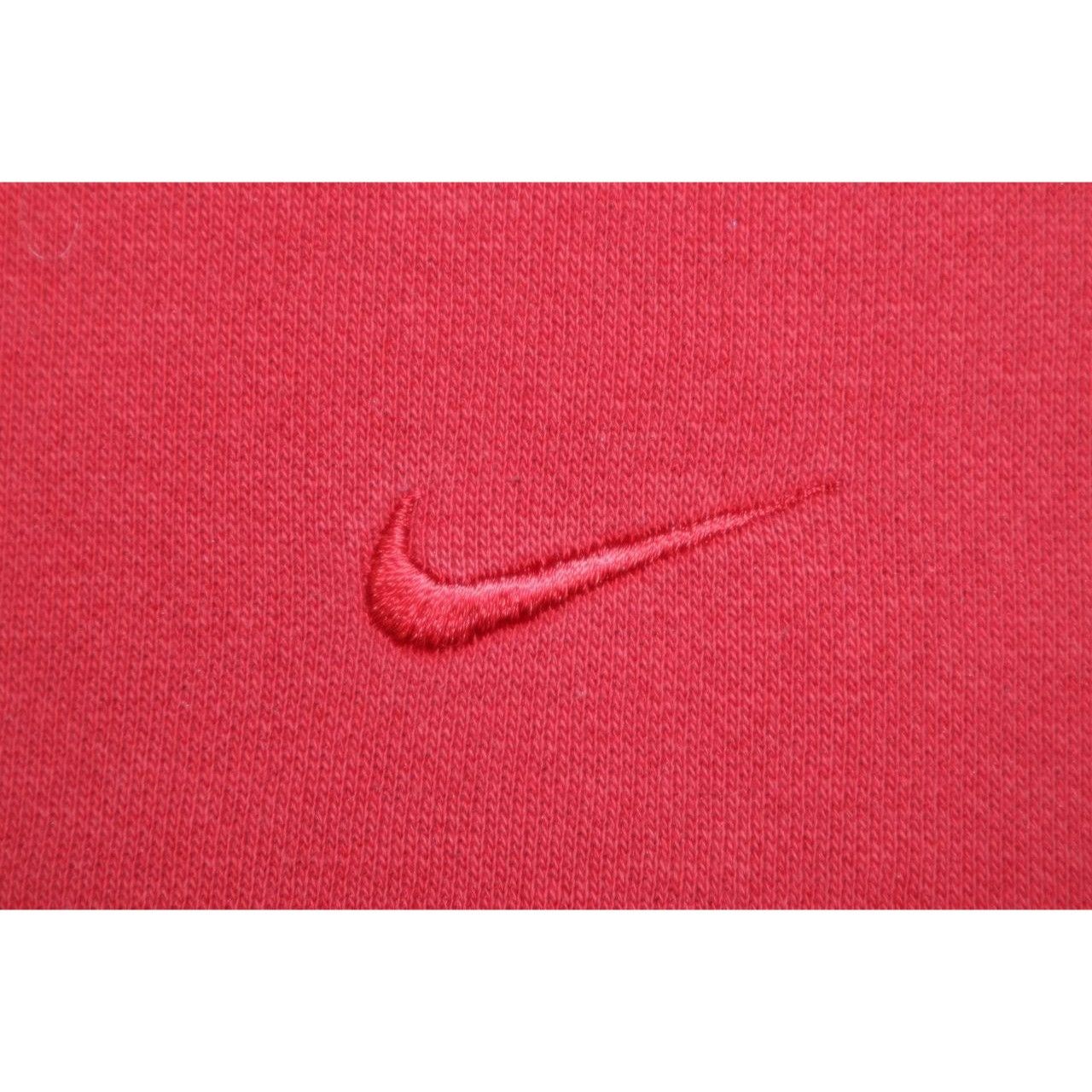 Nike 90s Vintage Nike Red Embroidered Swoosh Crewneck - Medium Size US M / EU 48-50 / 2 - 4 Thumbnail