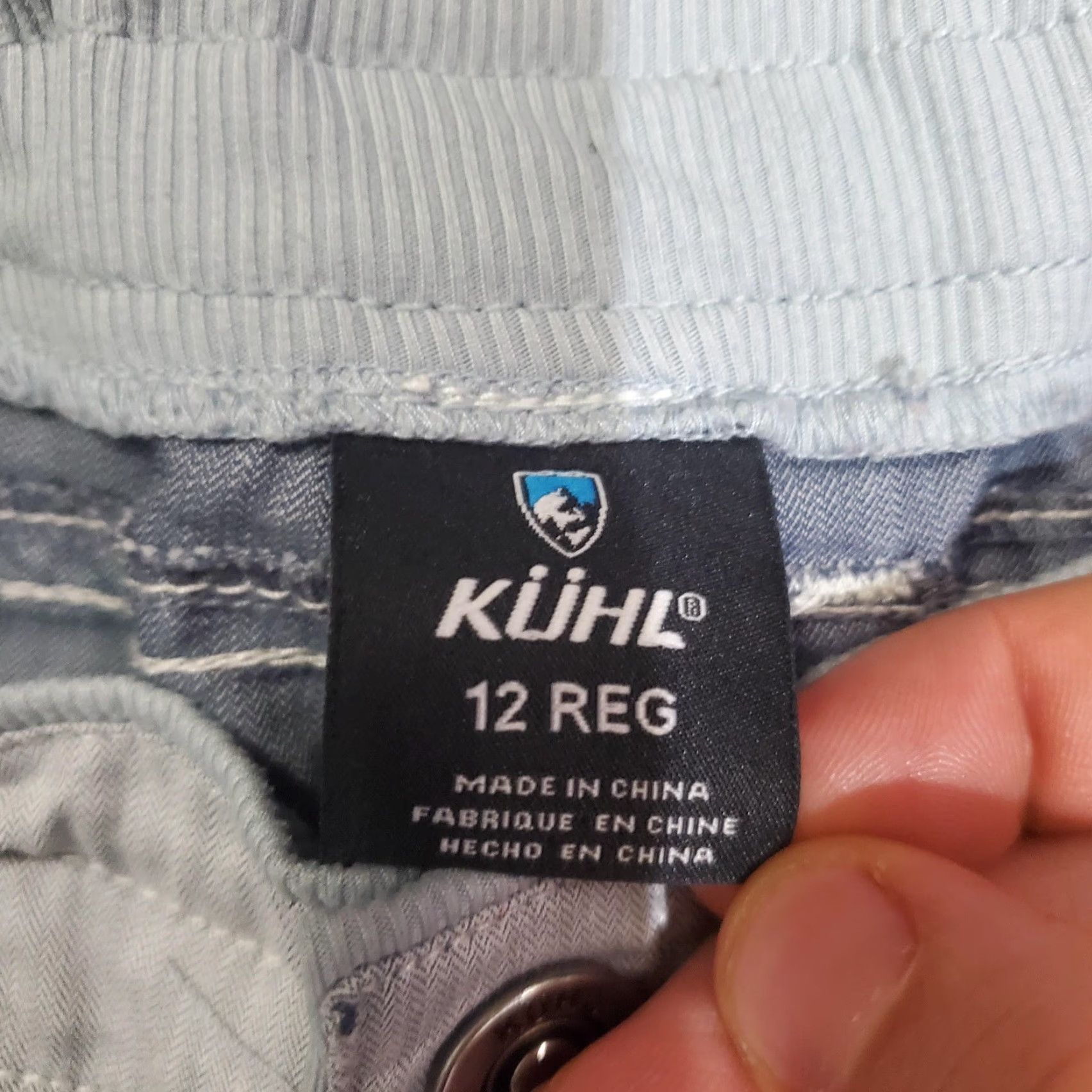 Vintage Kuhl Pants Womens 12 Blue Stretch Chino Elastic Waist Casual Style 6272 Size 34" / US 12 / IT 48 - 7 Thumbnail