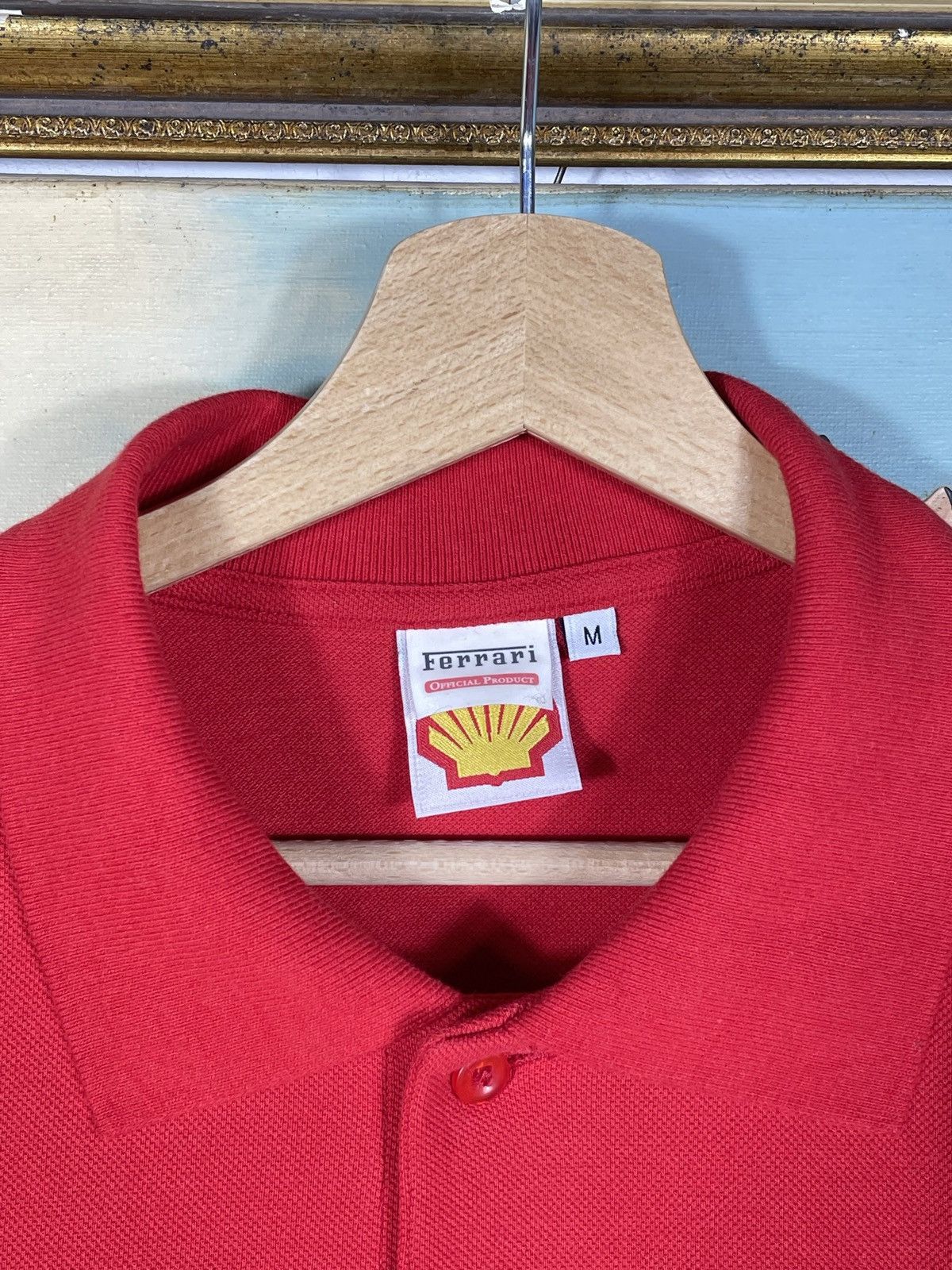 Ferrari × Vintage Red Vintage Retro Y2k 00s Ferrari Longsleeve Polo Tee Size US M / EU 48-50 / 2 - 6 Thumbnail