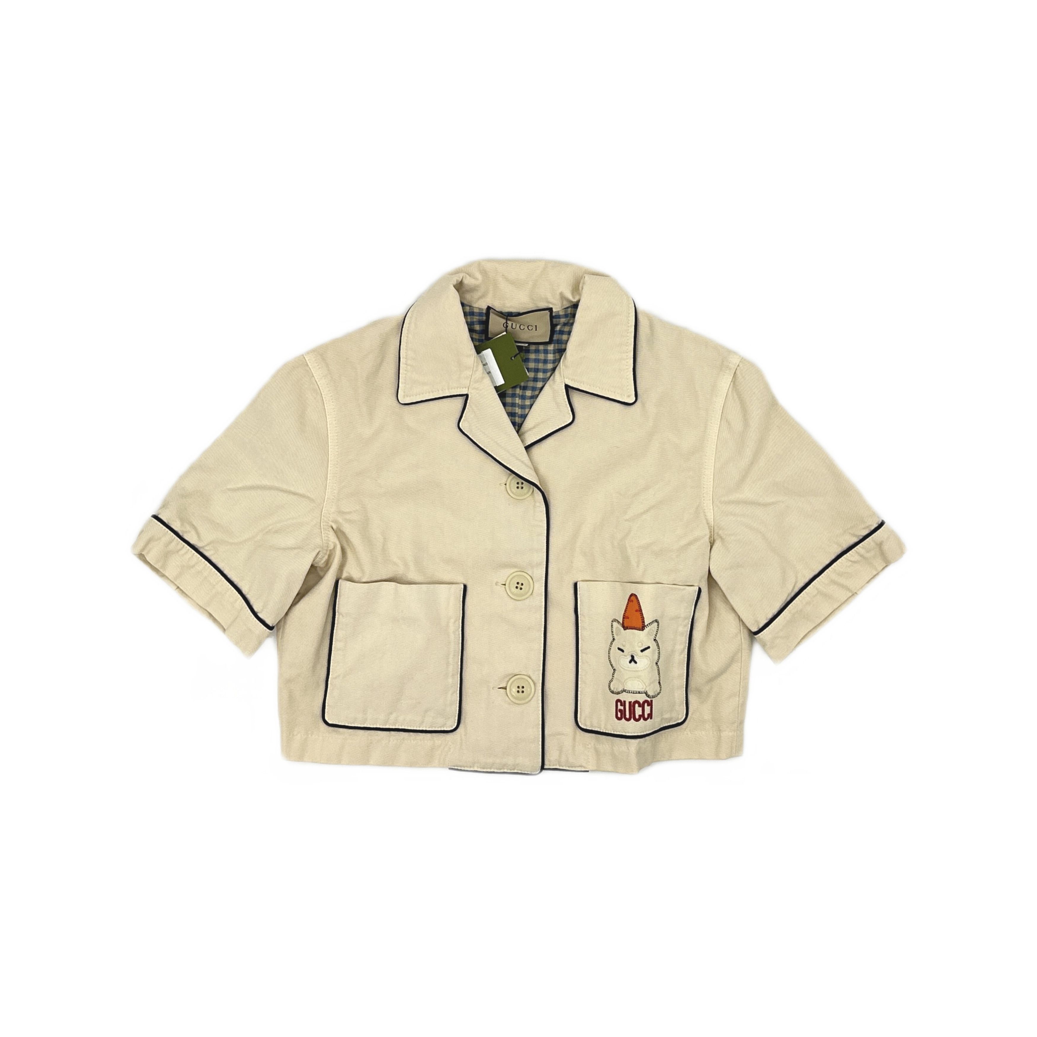 Gucci Gucci Cat Embroidery Button Up Shirt Size 40 Size S / US 4 / IT 40 - 1 Thumbnail