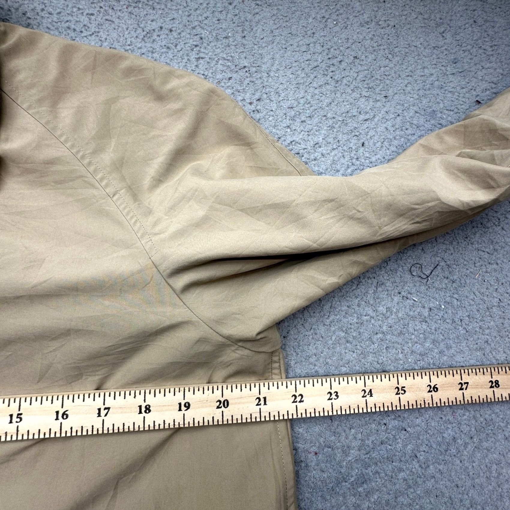 Ralph Lauren Ralph Lauren Windbreaker Long Coat Womens Small Beige Polyester Button Jacket Size S / US 4 / IT 40 - 5 Thumbnail