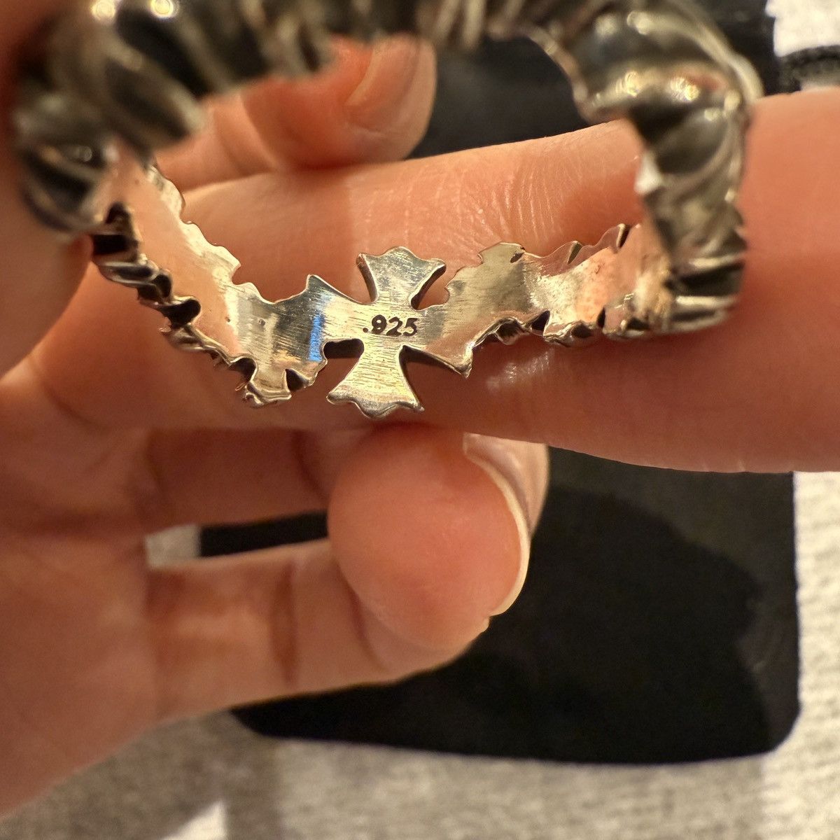Chrome Hearts Chrome Hearts tiny plus cross ring 9mm Size ONE SIZE - 6 Thumbnail