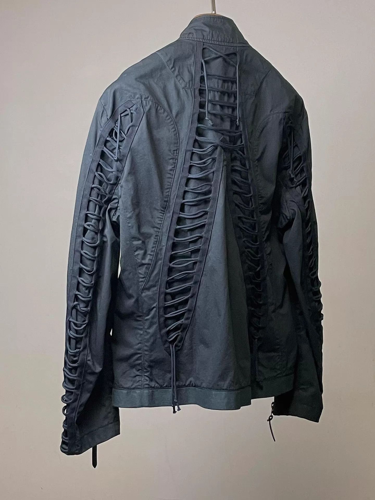 Louis Vuitton Black Zip-Front Jacket with Lacing Details Size M Size US M / EU 48-50 / 2 - 6 Thumbnail