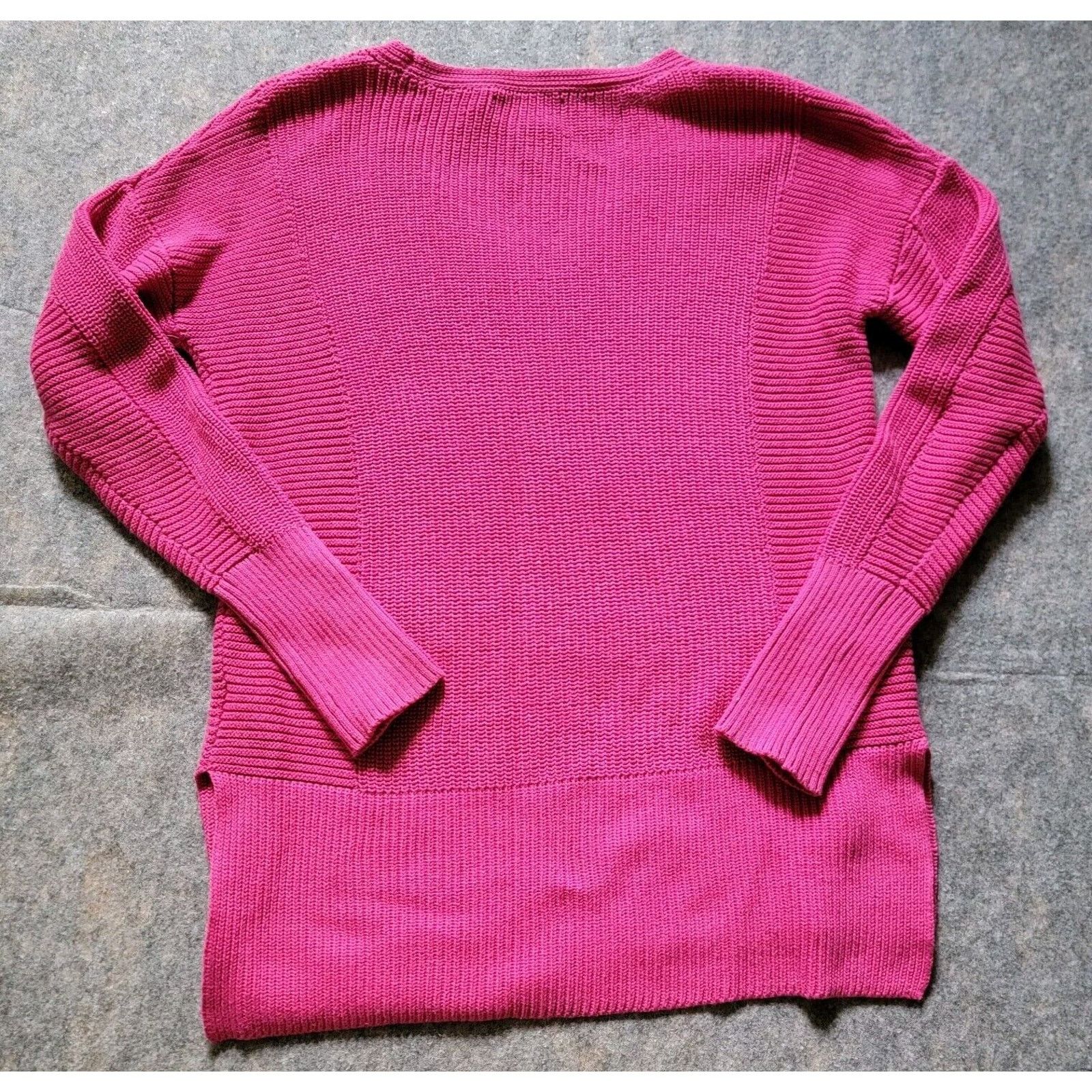 Rachel Zoe Rachel Zoe V-Neck Chevron Knit Sweater Longsleeve Size XS / US 0-2 / IT 36-38 - 2 Thumbnail