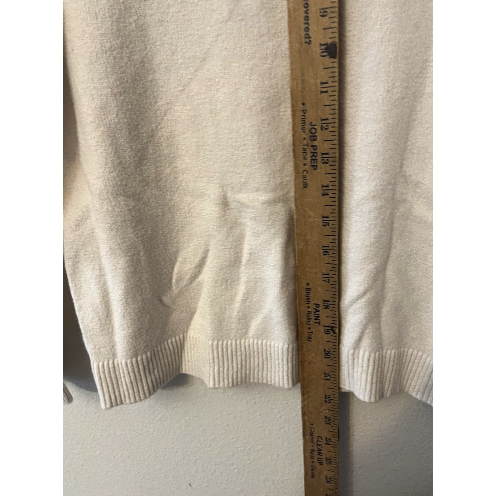 Loft LOFT Outlet Women Pullover Sweater XS White Solid Casual Cozy Crew Cotton Size XS / US 0-2 / IT 36-38 - 4 Thumbnail