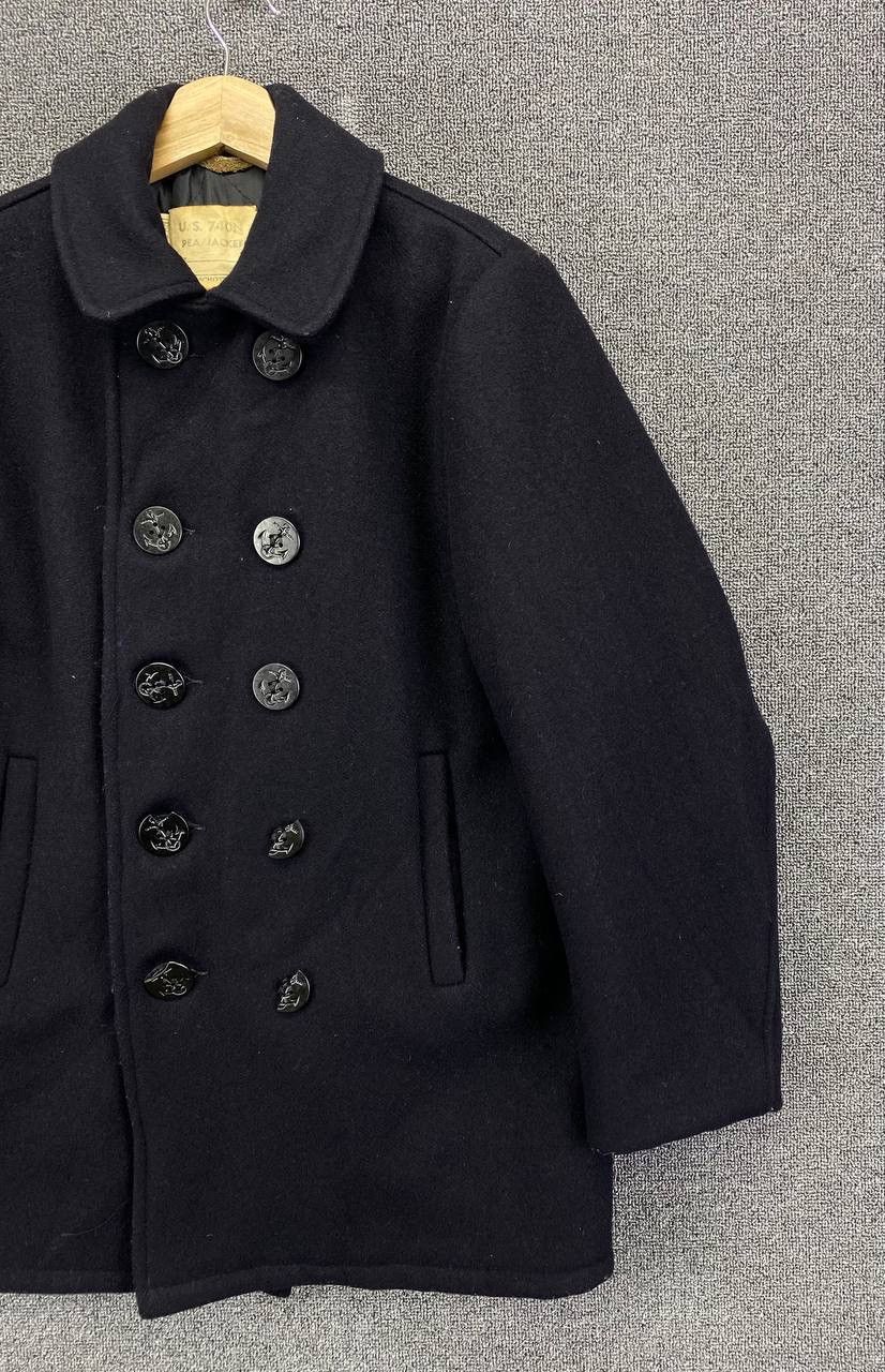 Schott × Vintage Vintage Schott Double Breasted Wool Coat Jacket Size XXL / US 16-18 / IT 52-54 - 4 Thumbnail