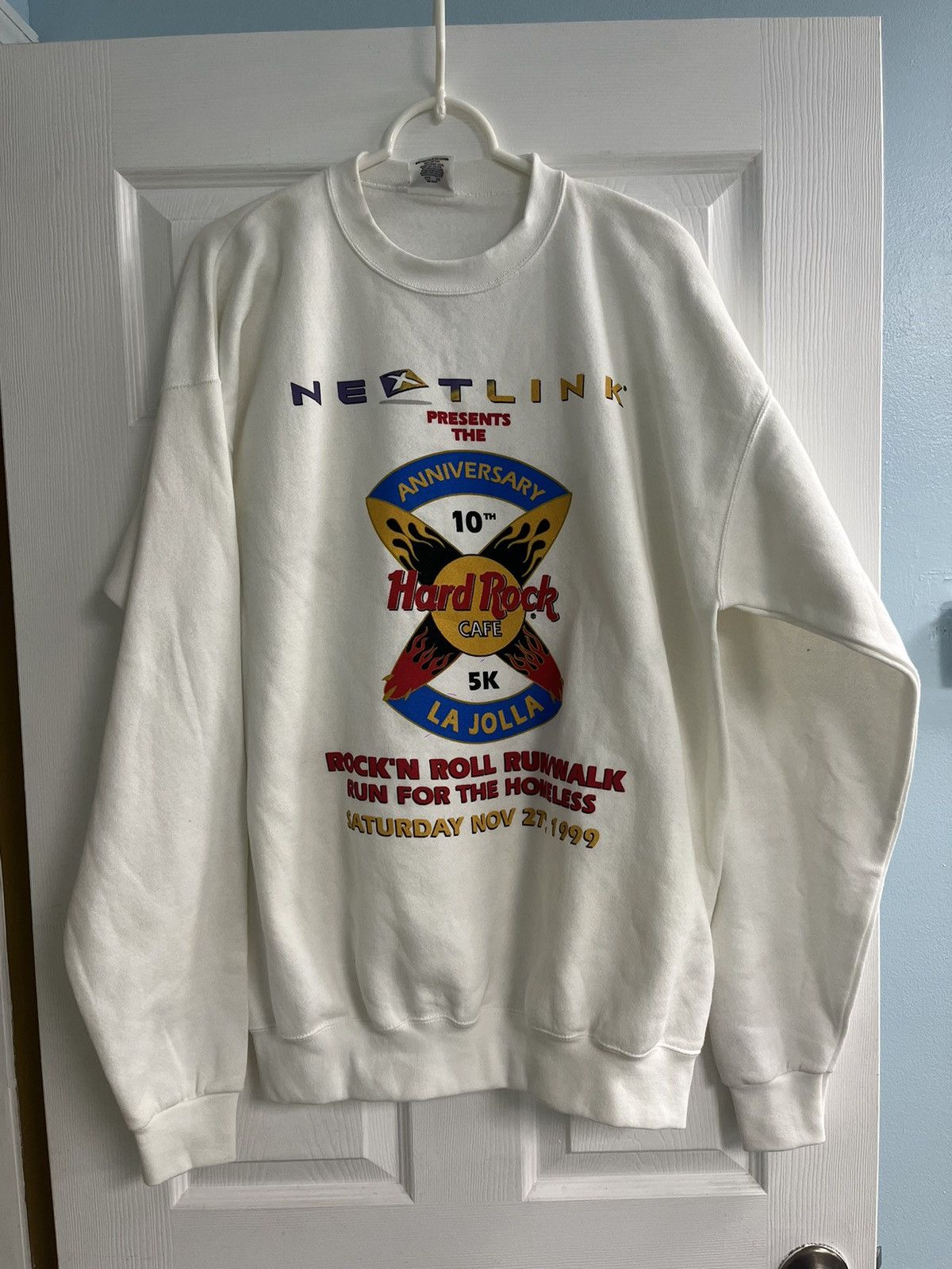 Hard Rock Cafe Vintage ‘99 Hard Rock Cafe 10th Anniversary Rock’n Roll Run Size US XL / EU 56 / 4 - 1 Thumbnail