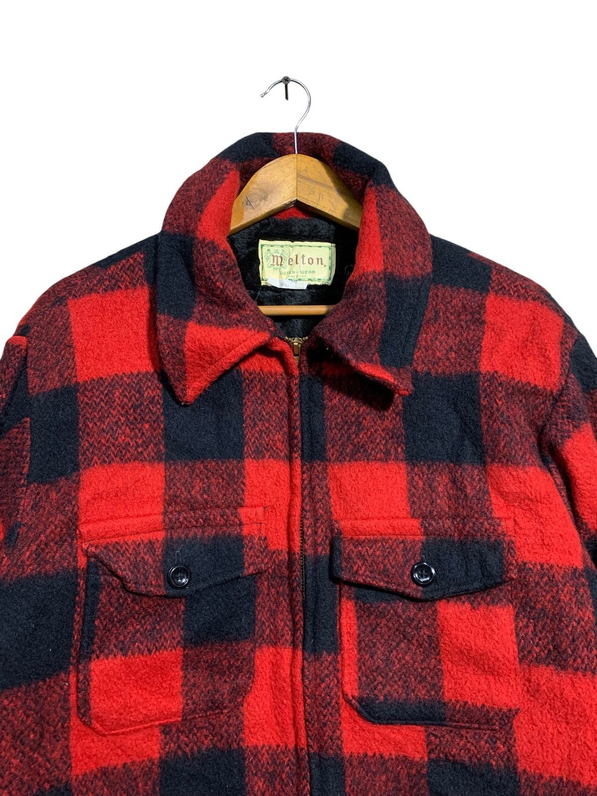 Vintage 🔥VTG MELTON USA PLAID TARTANS MACKINAW JACKETS Size US L / EU 52-54 / 3 - 4 Thumbnail