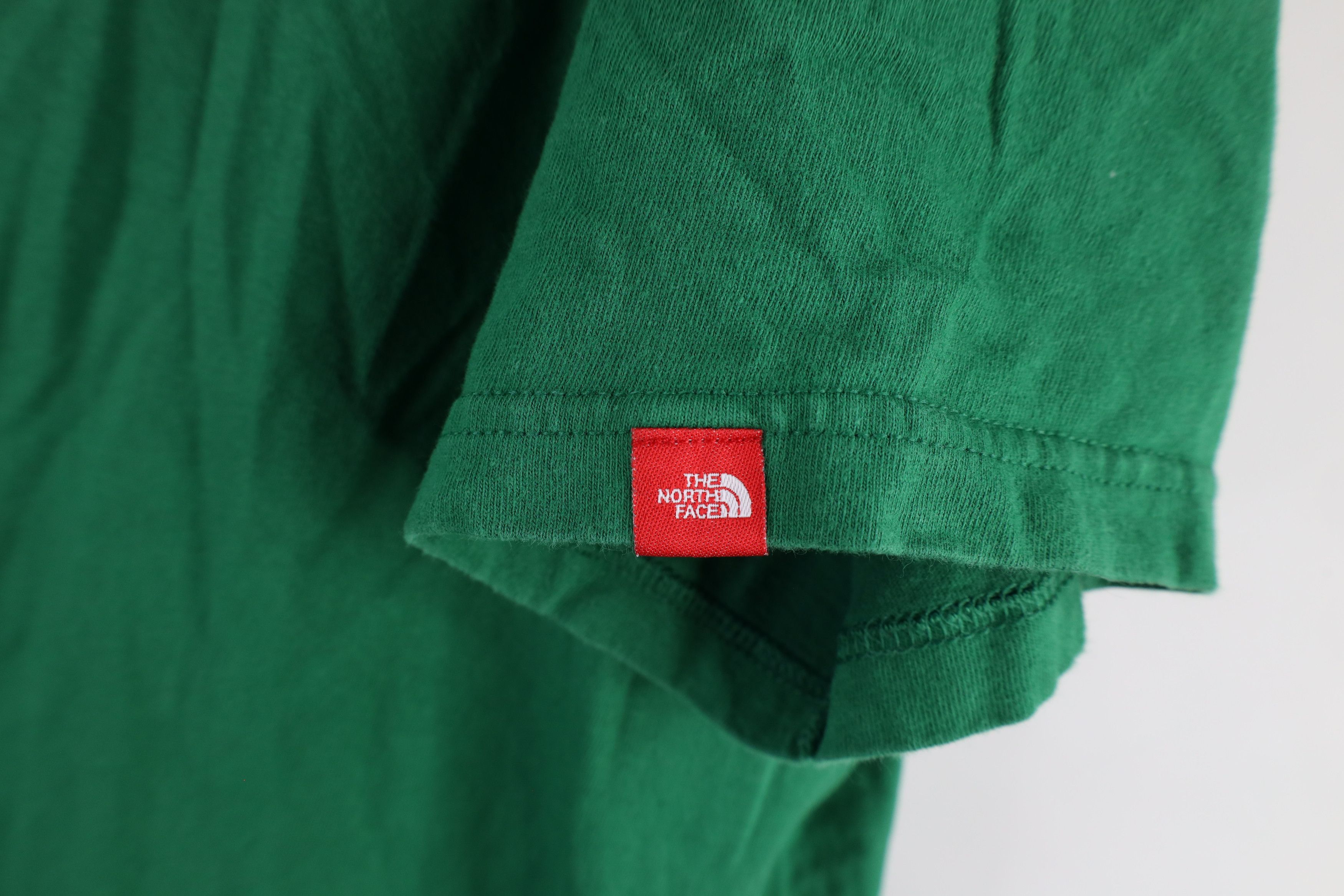 The North Face × Vintage Vintage The North Face Spell Out Short Sleeve T-Shirt Green Size US L / EU 52-54 / 3 - 4 Thumbnail