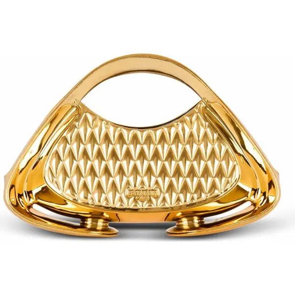 Balmain o1s1wg111225 Size:OS/Jolie Madame Quilted Bag in Golden Size ONE SIZE - 1 Thumbnail