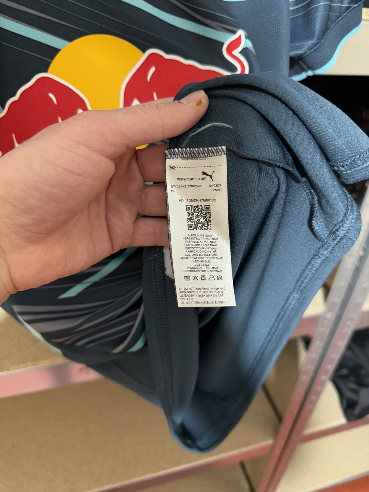 Puma × Vintage Puma RB Leipzig Openda UEFA 2024 2025 Third Soccer Jersey Size US S / EU 44-46 / 1 - 13 Thumbnail