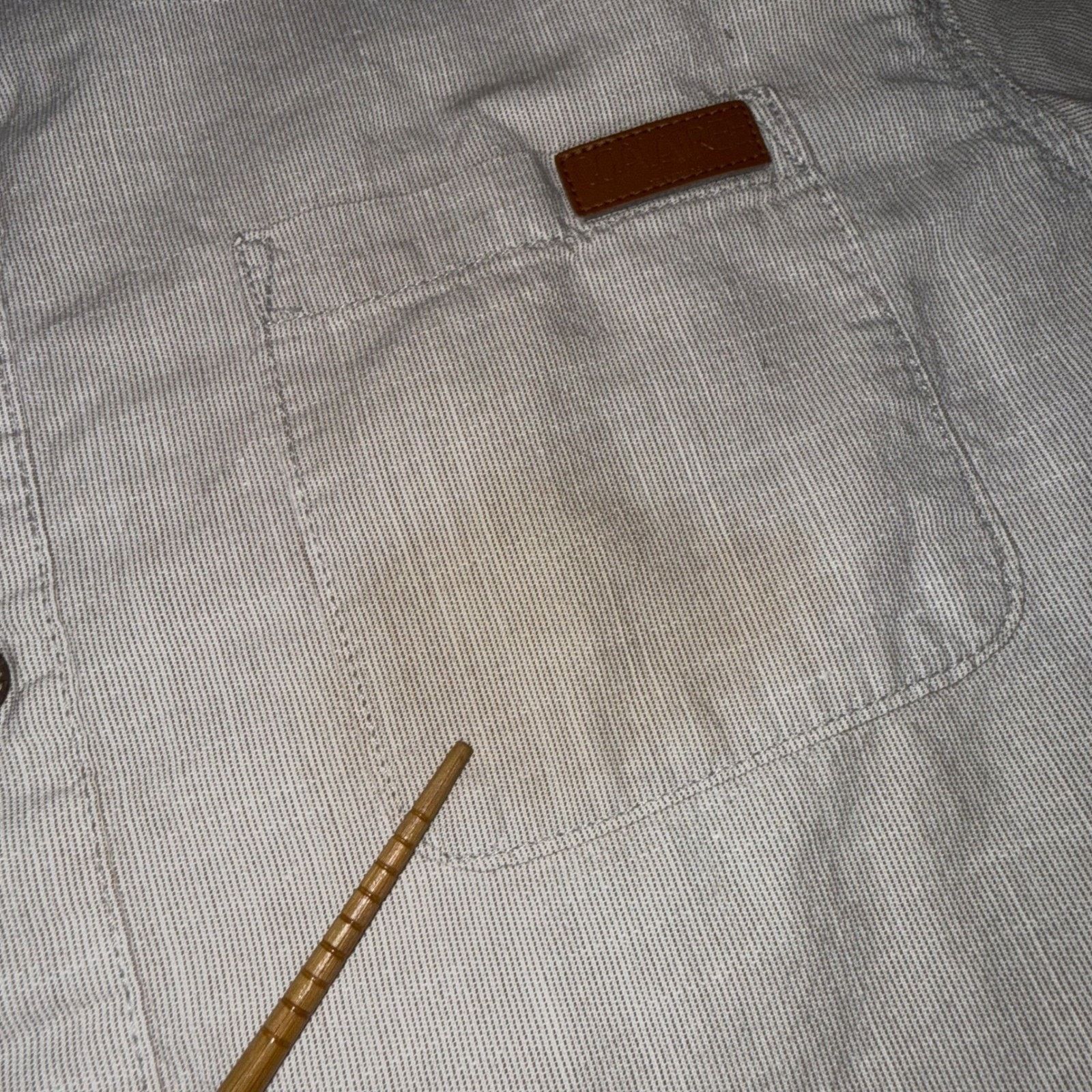 Other Coalatree Organics Shirt Mens M Beige Short Sleeve Button Up Size US M / EU 48-50 / 2 - 4 Thumbnail