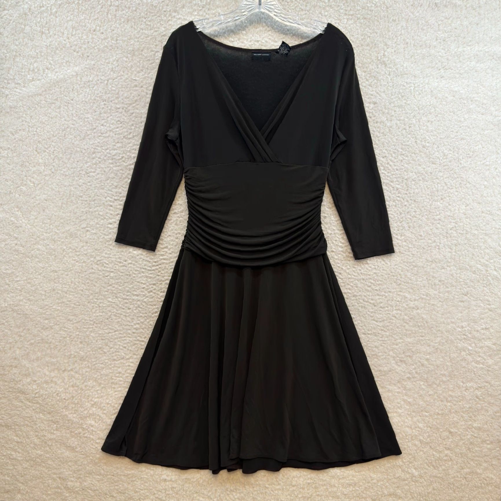 Vintage VINTAGE New York & Company Midi Dress Brown M Size M / US 6-8 / IT 42-44 - 2 Thumbnail