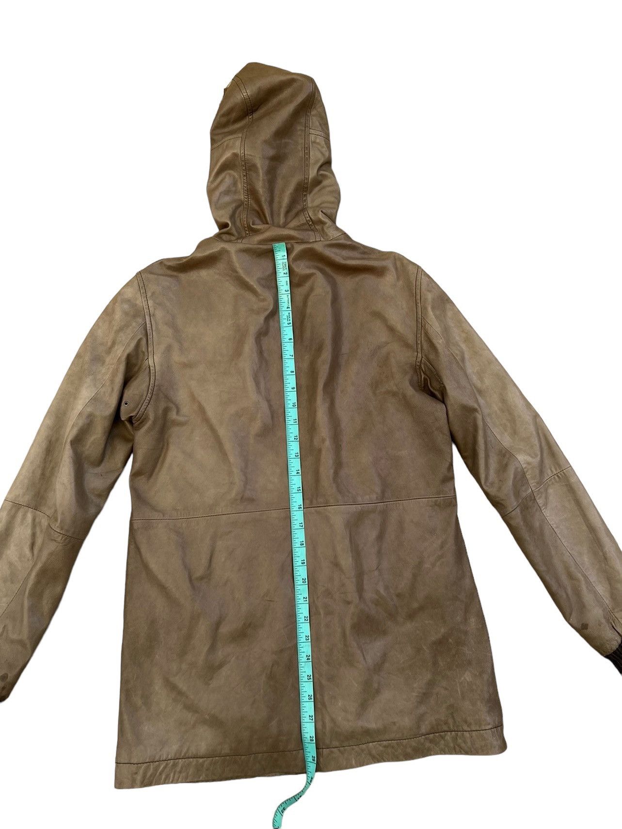 Leather 0000 Japan Patina Sheep Skin Leather Jacket Hoodie Size US M / EU 48-50 / 2 - 5 Thumbnail