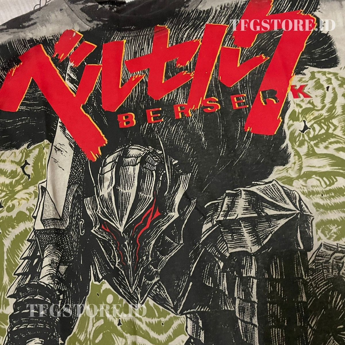 image of Berserk Guts Sword Femto Anime Tee Manga T Shirt XL in Black, Men's